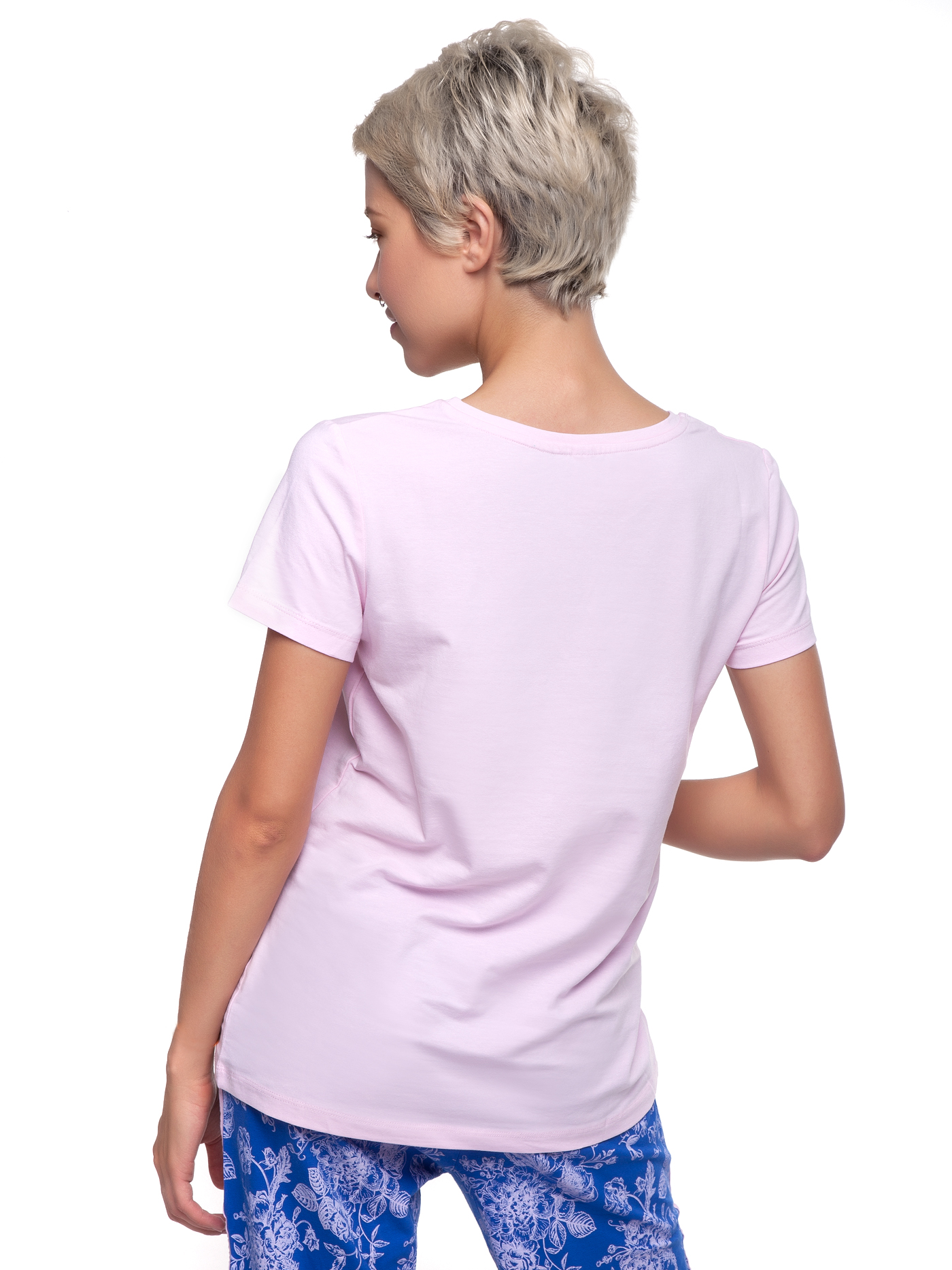 Футболка Розовый принт NO-3 | фото 2