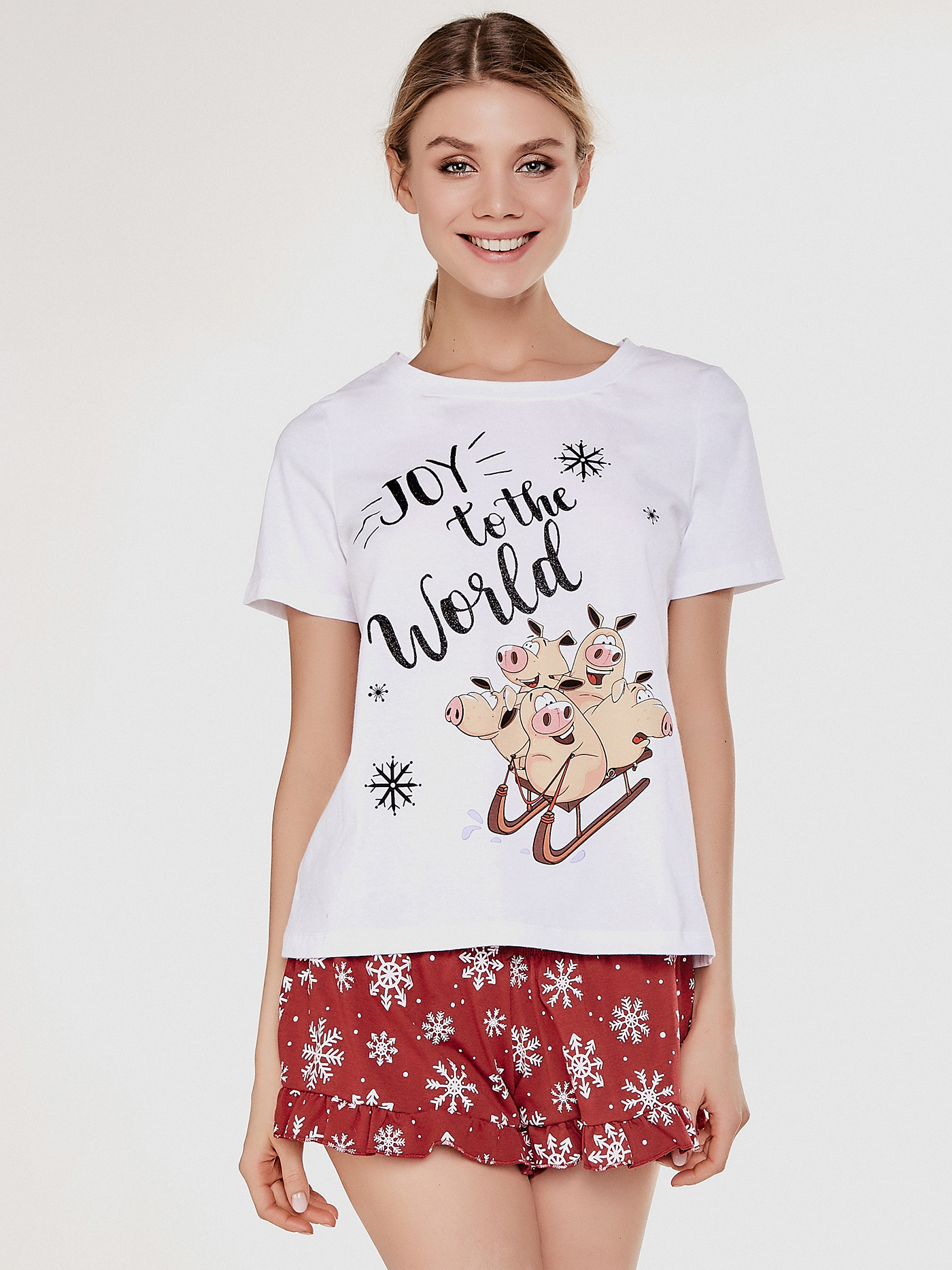 Шорты Принт новогодний CHM-181908 | фото 2