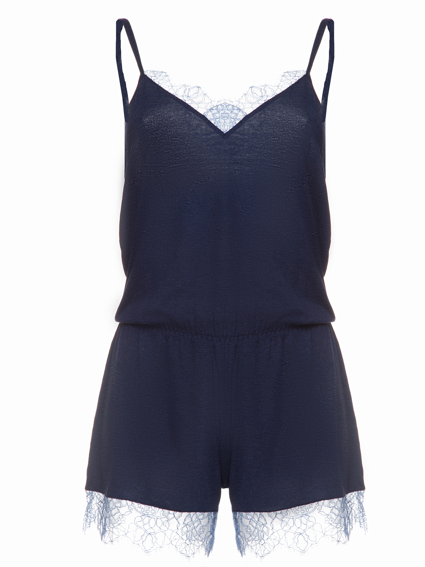 Комбинезон короткий Синий меланж 2444F3906 | фото 3