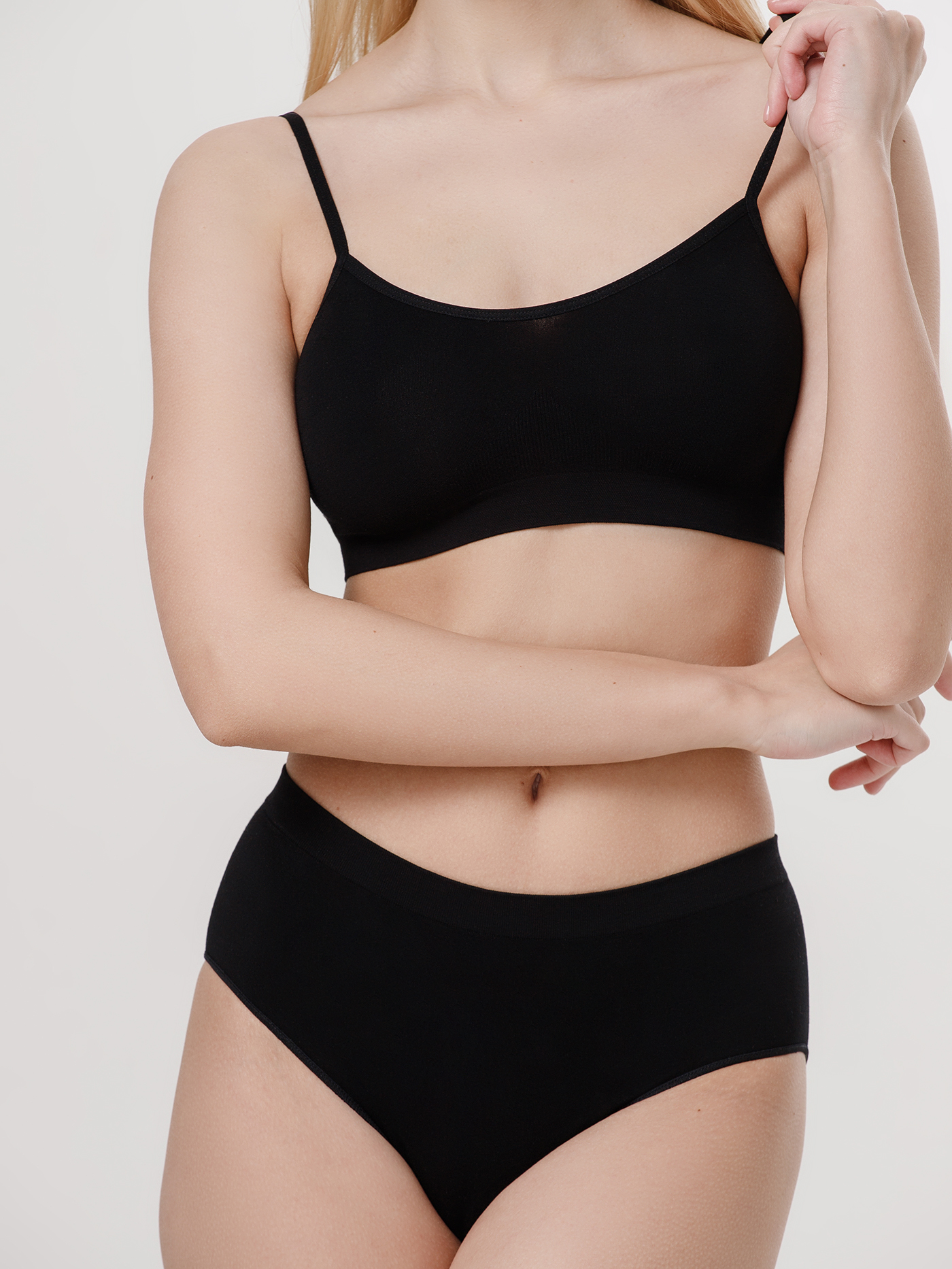 Бюстгальтер мягкий топ Черный HNDFL2308 | фото 1