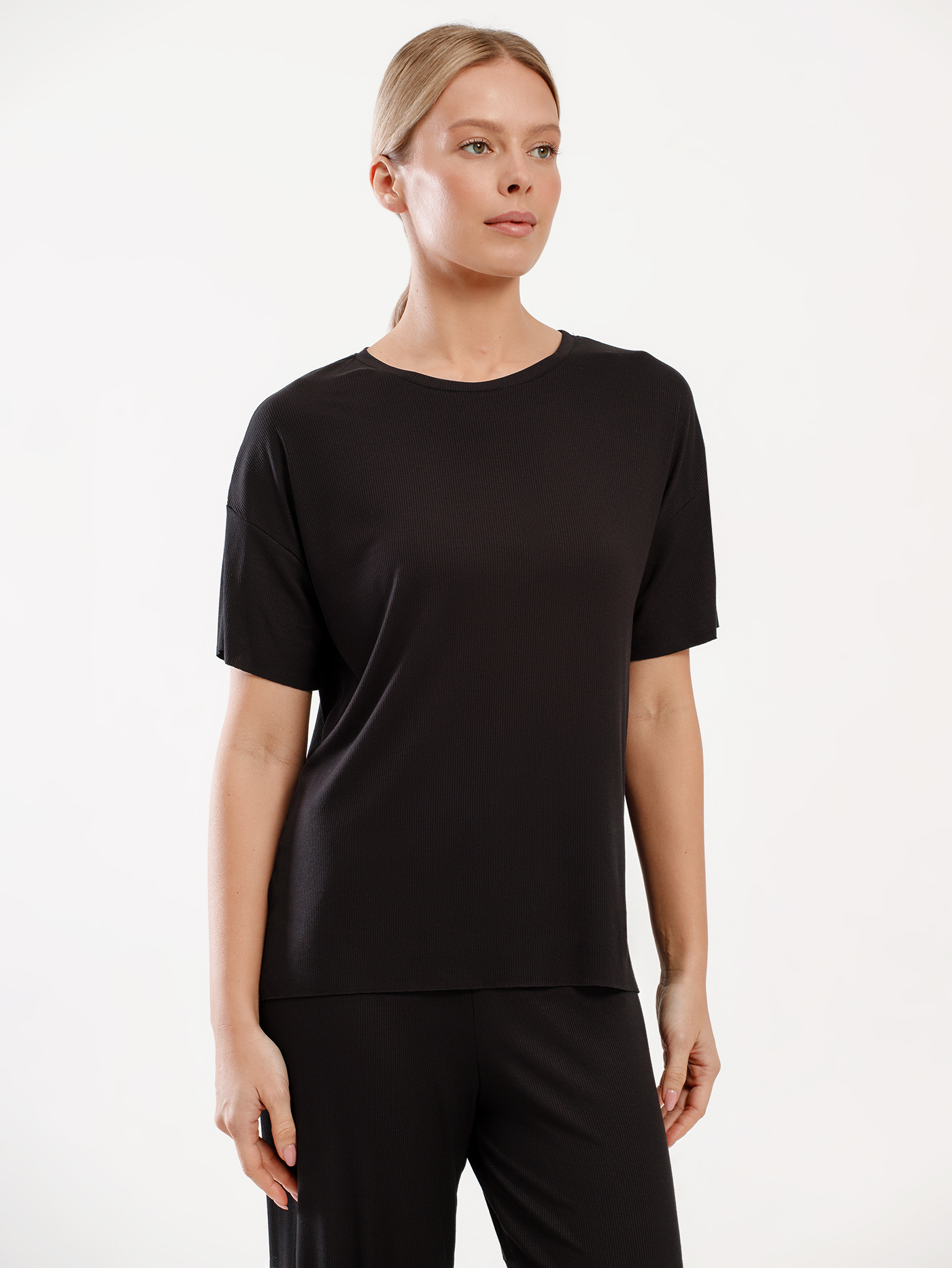 Футболка Черный 3001F3424 | фото 4