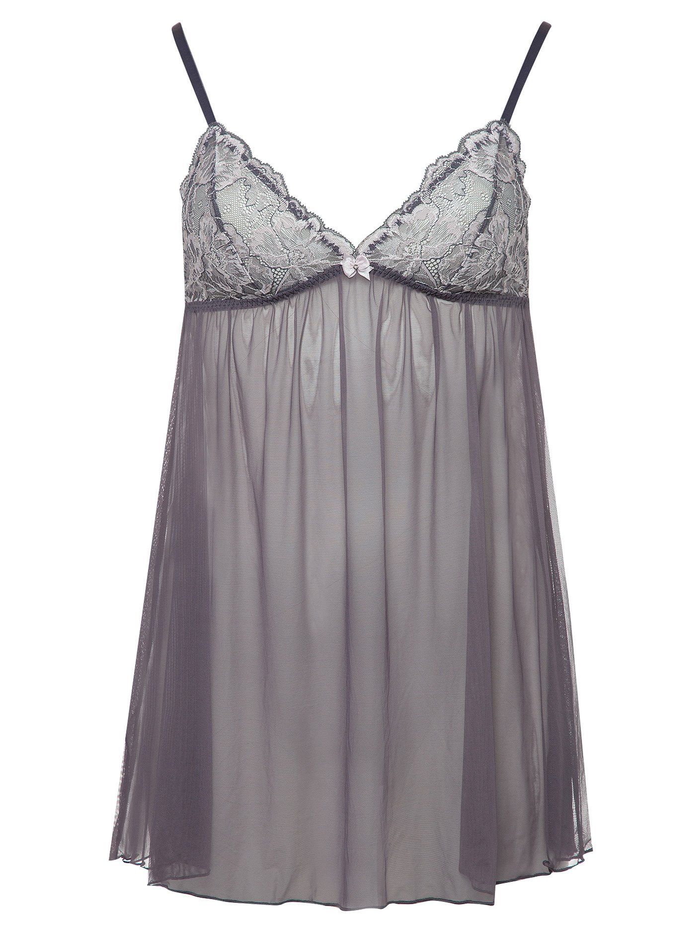 Сорочка на бретелях Серо-апельсиновый BU3702CA | фото 3