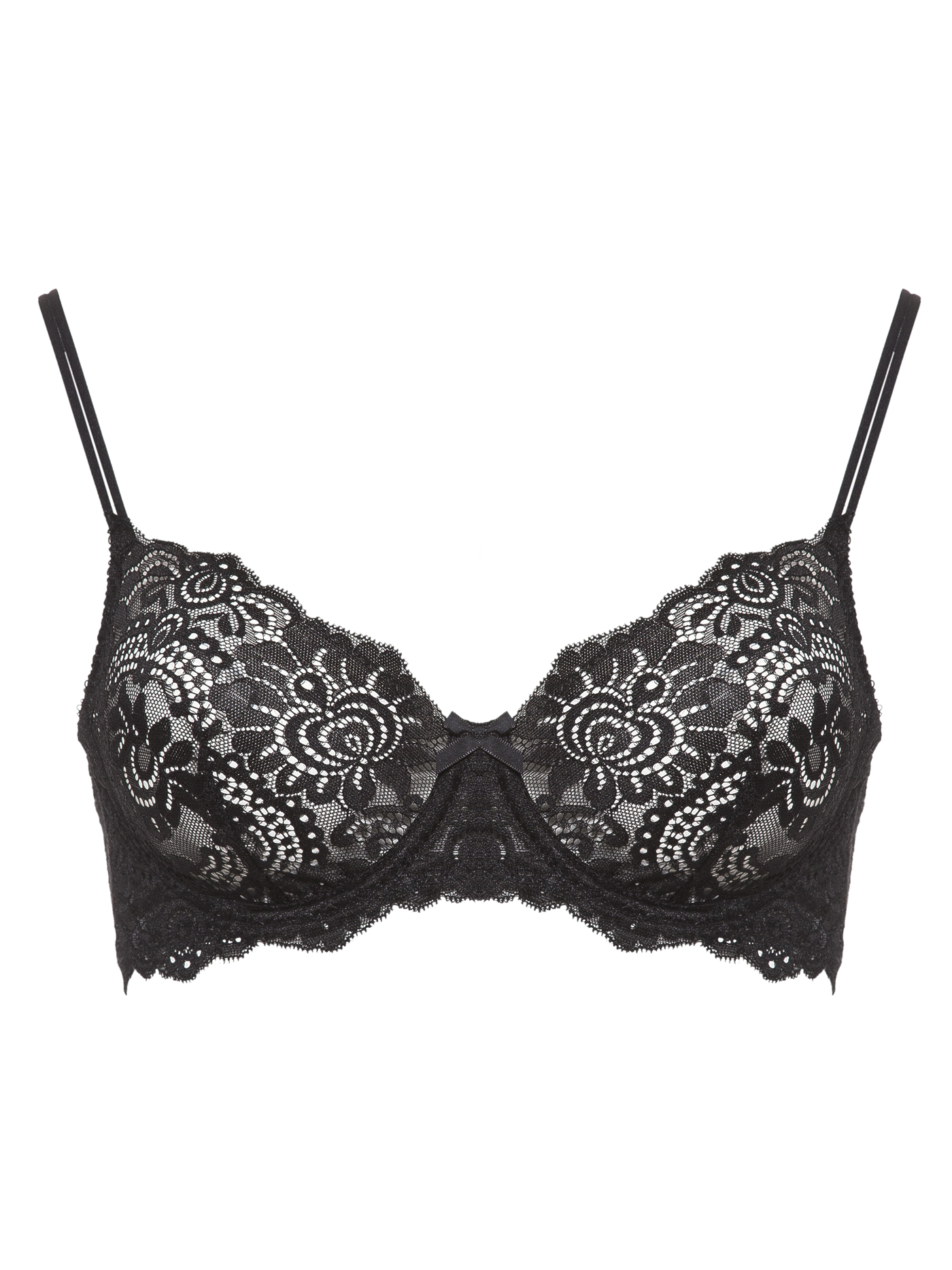 Бюстгальтер мягкий Черный с розовым 2388F1301_U | фото 3