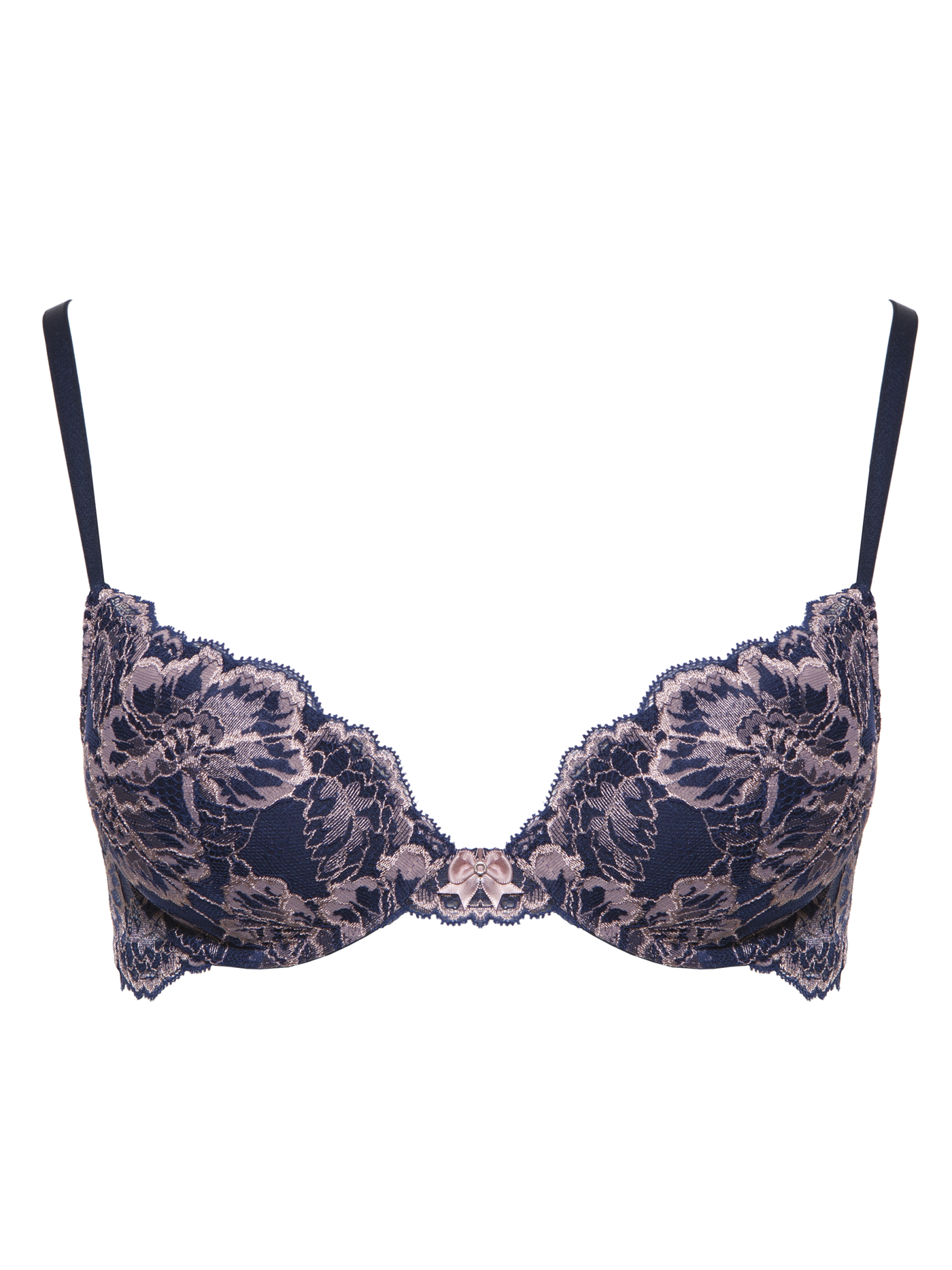 Бюстгальтер push-up Синий с розовым 2328F1138 | фото 3