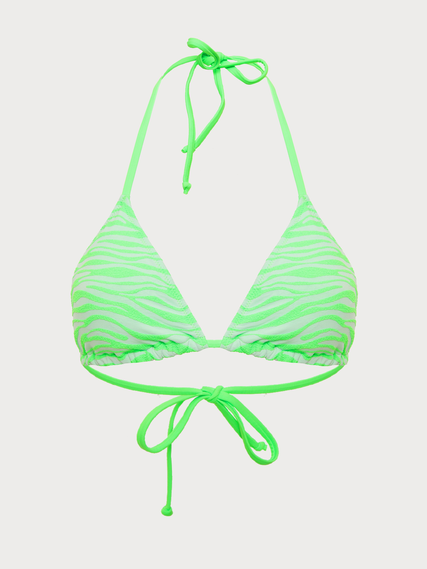 Лиф мягкий треугольник Неоновый зеленый LMS-2-2022 | фото 5