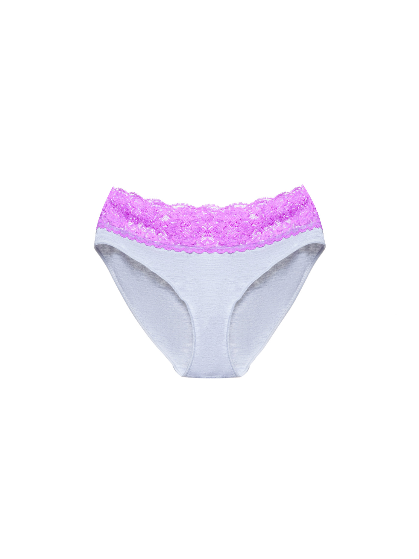 Трусы слип Серый с сиреневым 2458F2200_U | фото 3