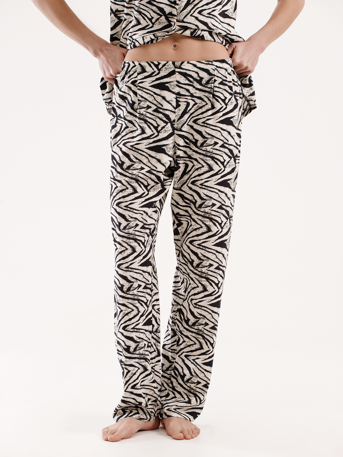 Брюки Принт зебра PAR-01 | фото 4