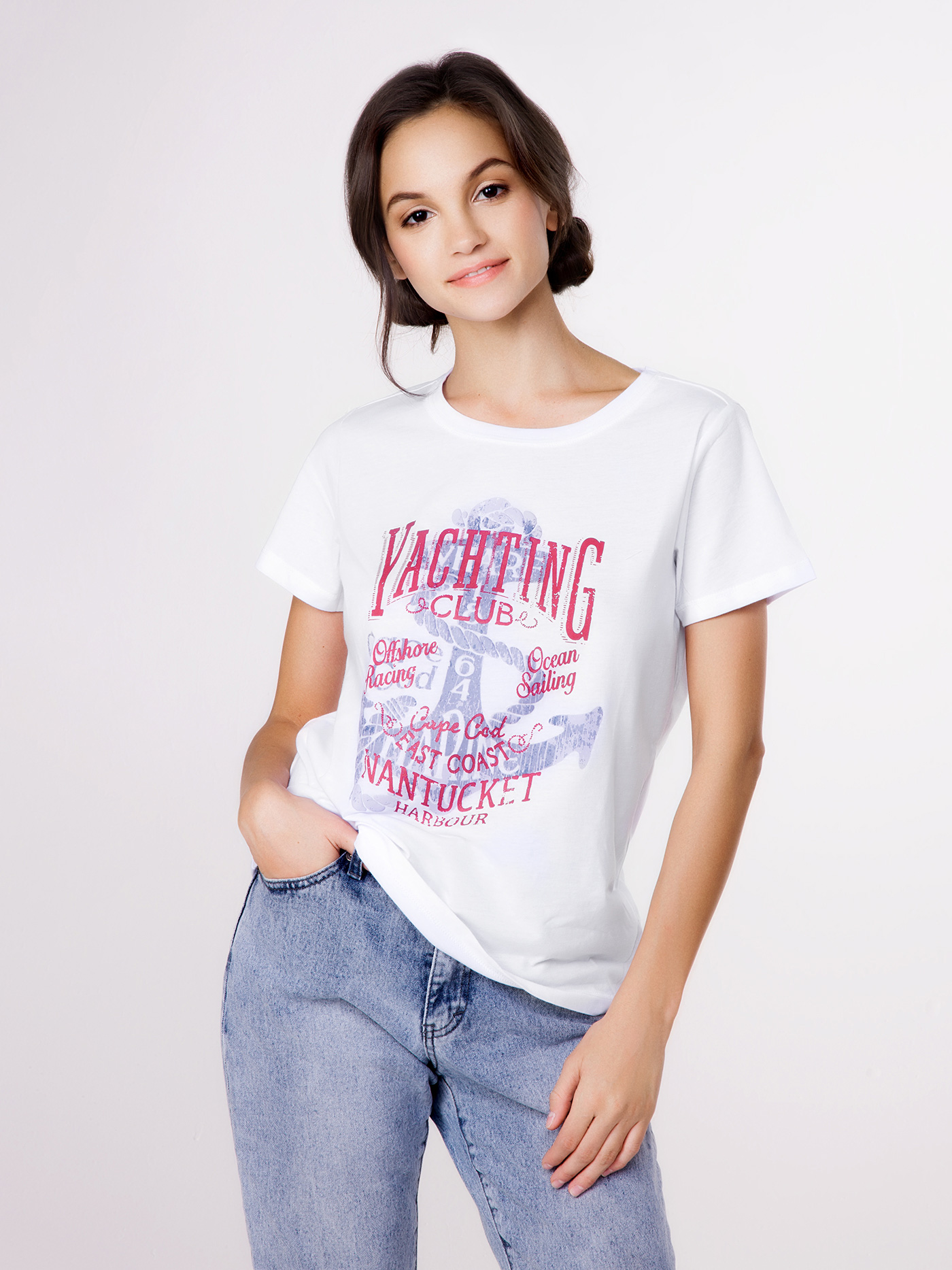 Футболка Белый принт DNTST-1 | фото 1