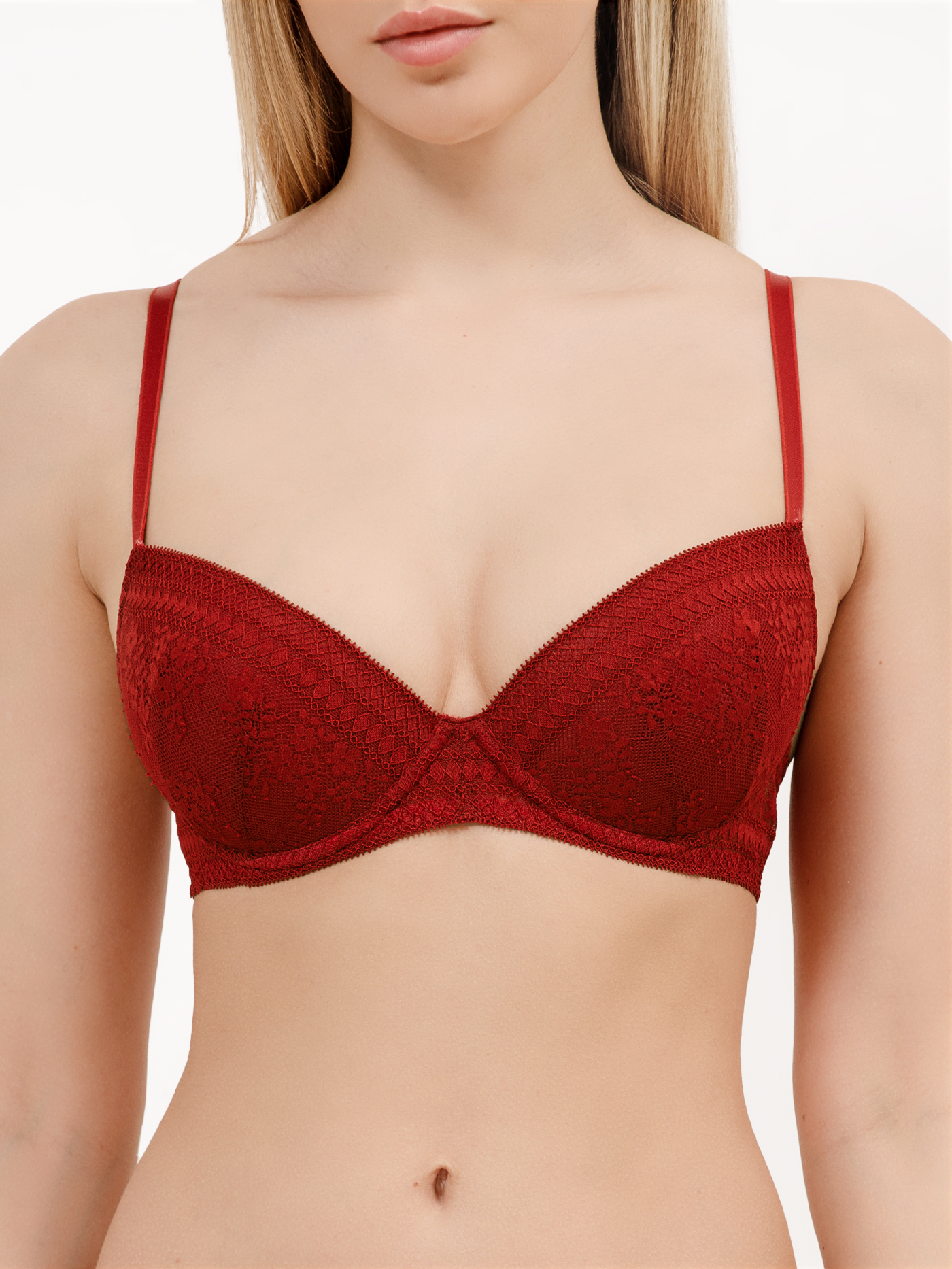 Бюстгальтер push-up Бордовый 3018F1125 | фото 4