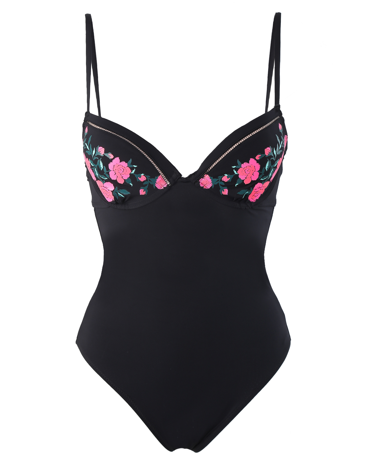 Купальник слитный push-up Черный CAM-12670 | фото 4