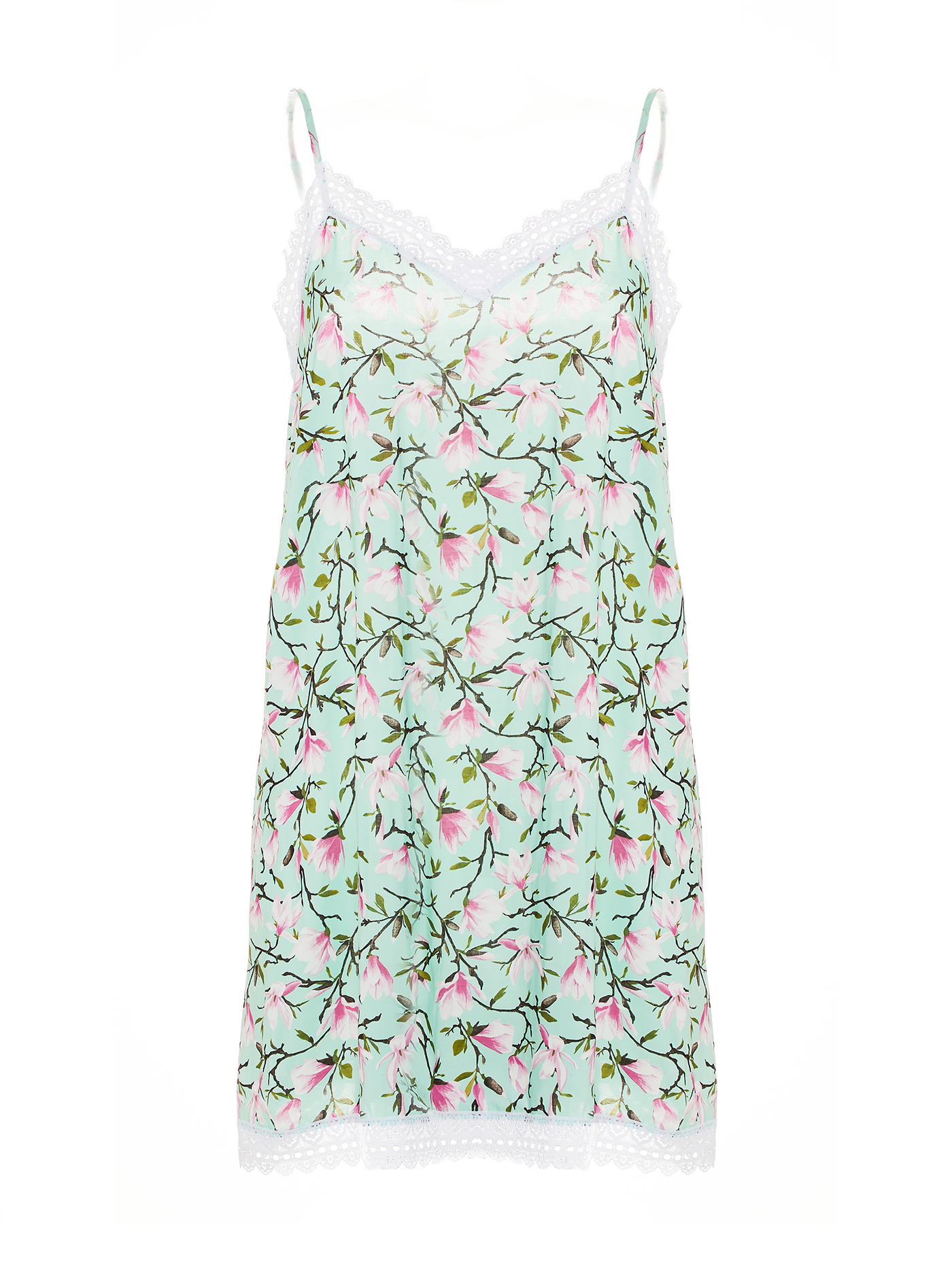 Сорочка на бретелях Ночной синий 2508F3218 | фото 4