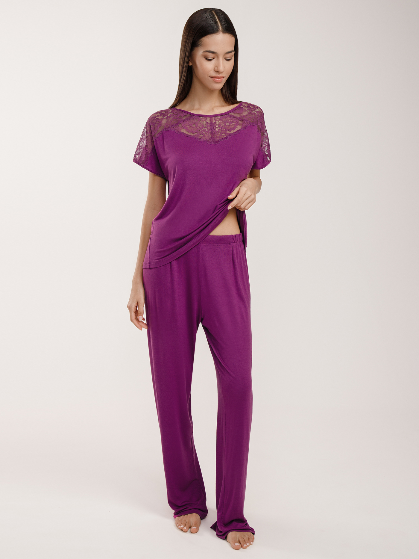 Брюки Пурпурный 2912F5004 | фото 1