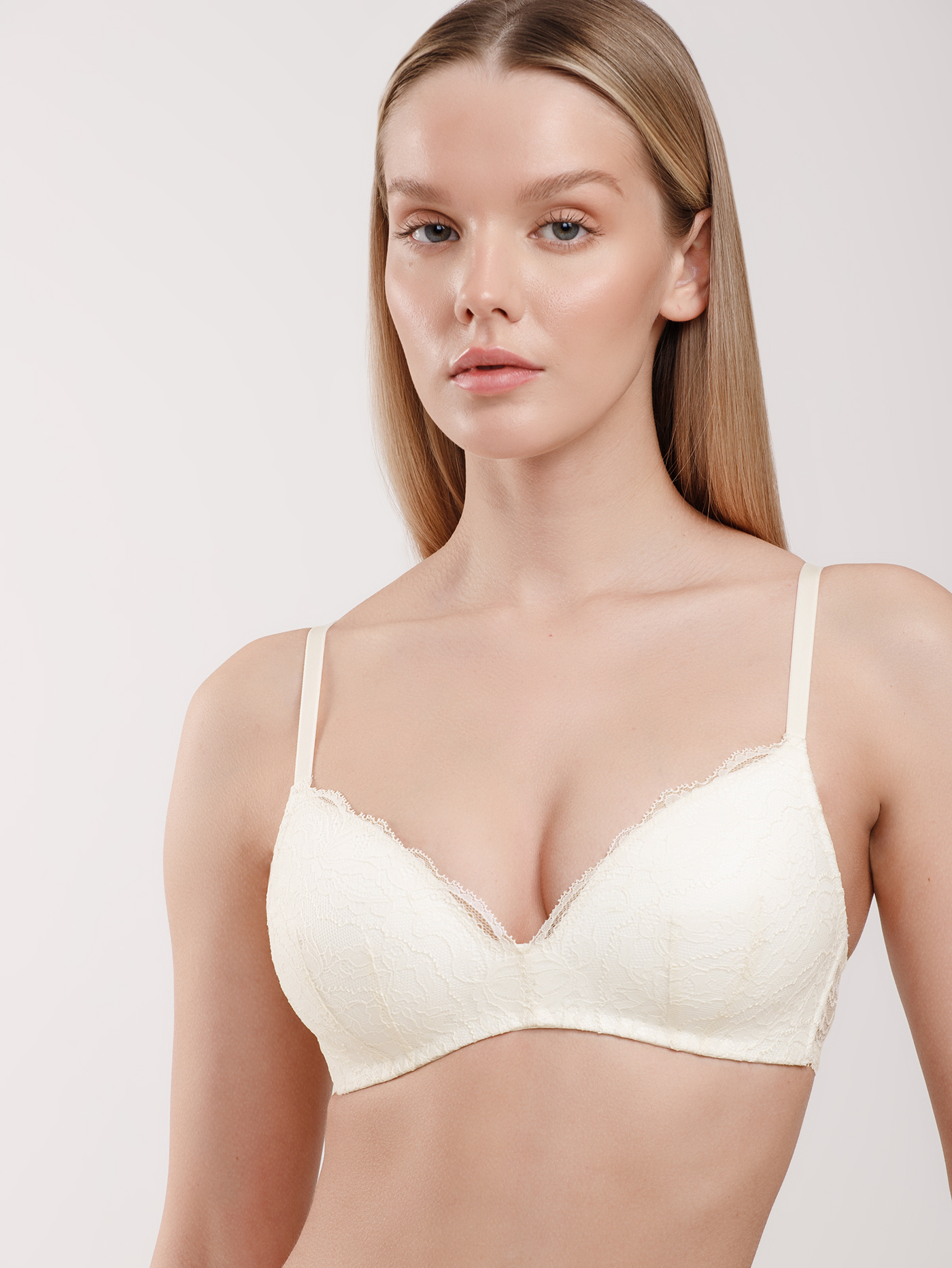 Бюстгальтер треугольник t-shirt Айвори 2940F1401 | фото 3