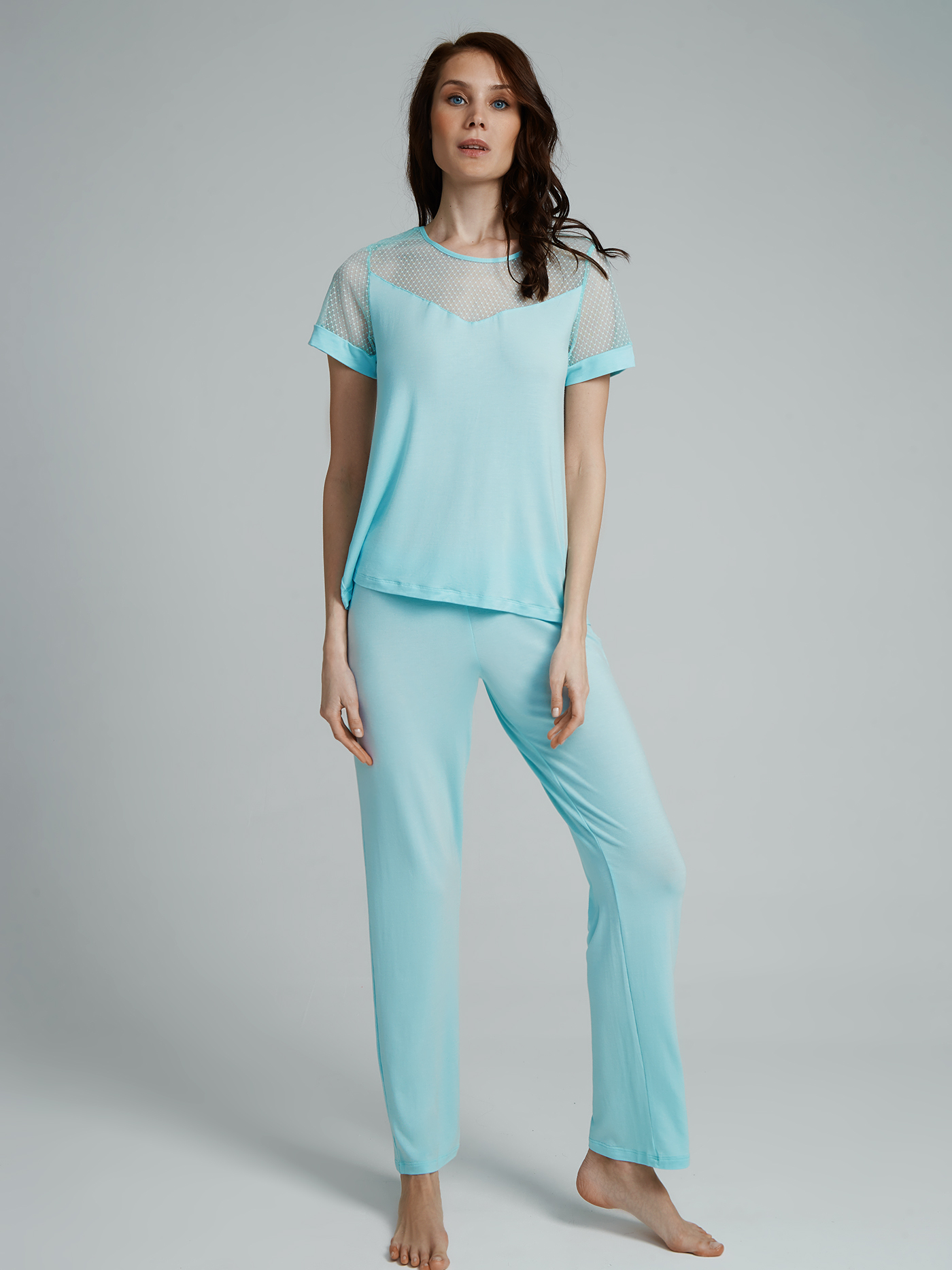 Футболка Ментоловый 2487F3424 | фото 1