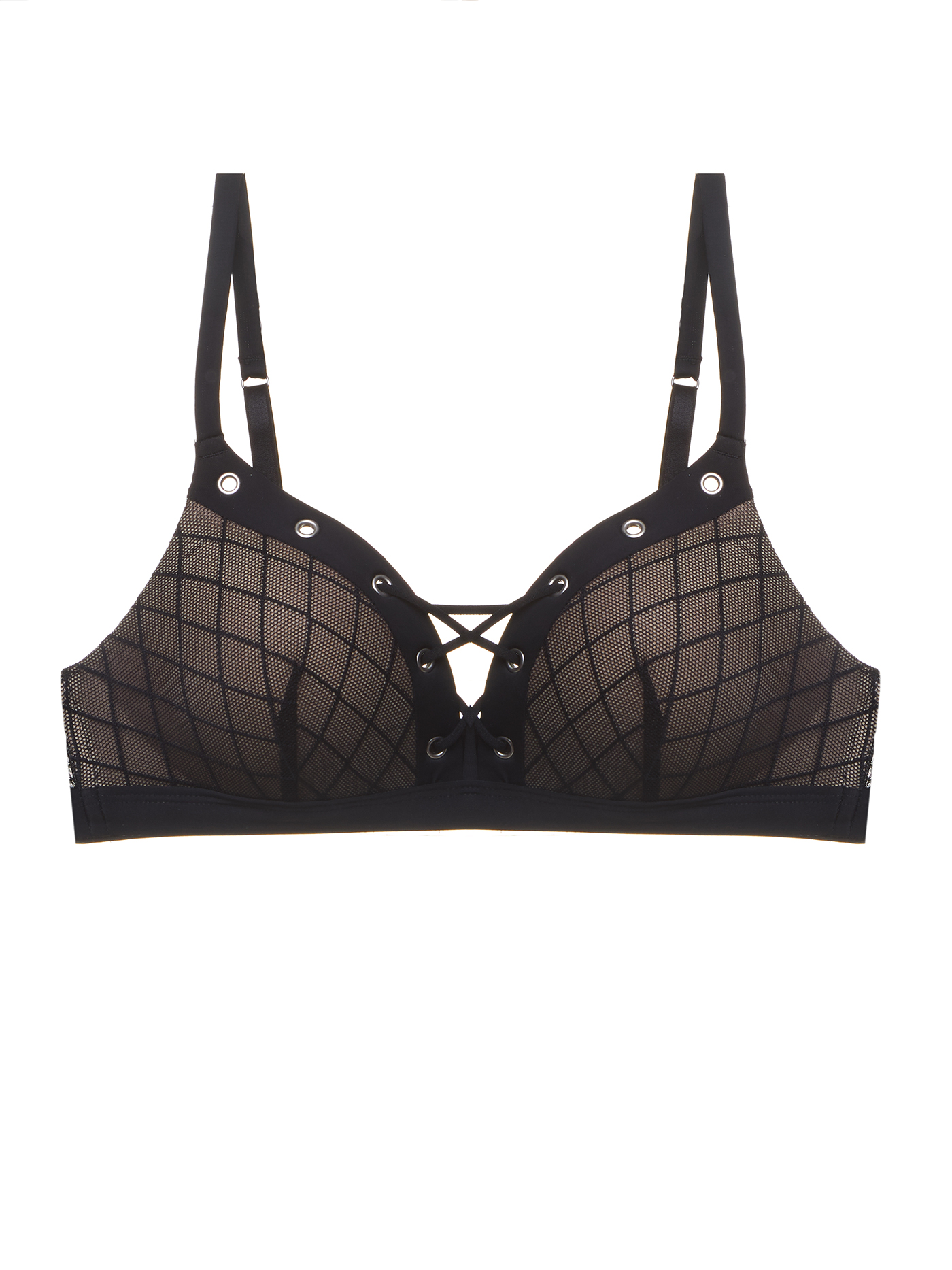 Бюстгальтер треугольник t-shirt Черный 2600F1402 | фото 3