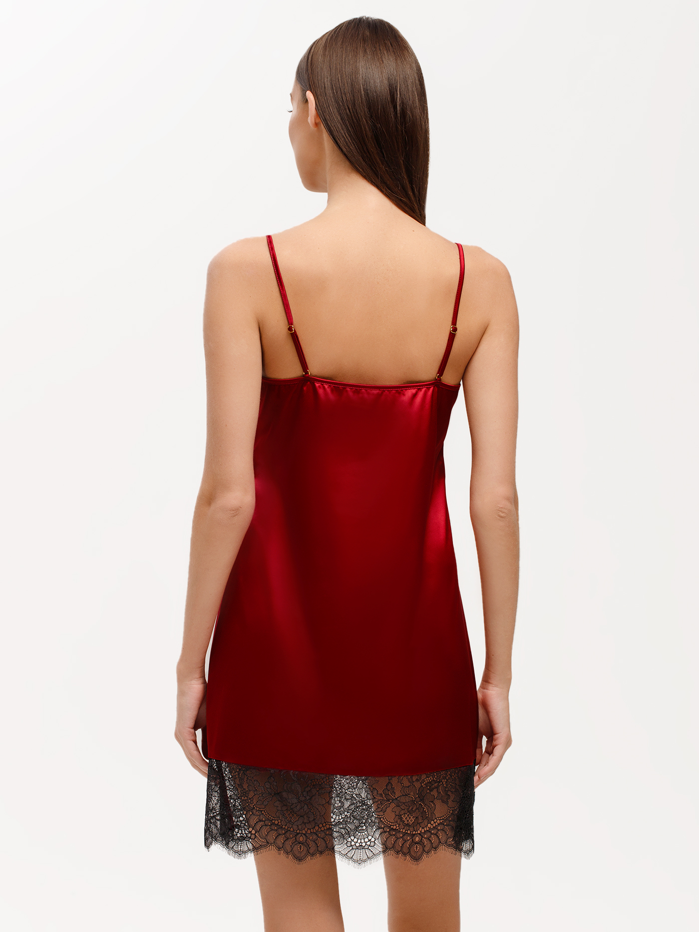 Сорочка короткая Бордовый 3038F3206 | фото 3