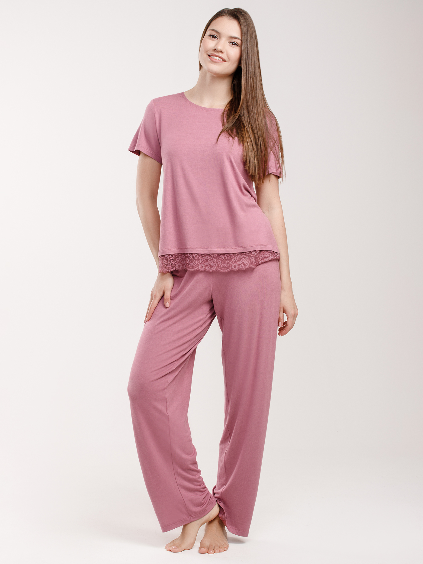 Брюки Пыльная роза 2941F5004L | фото 1