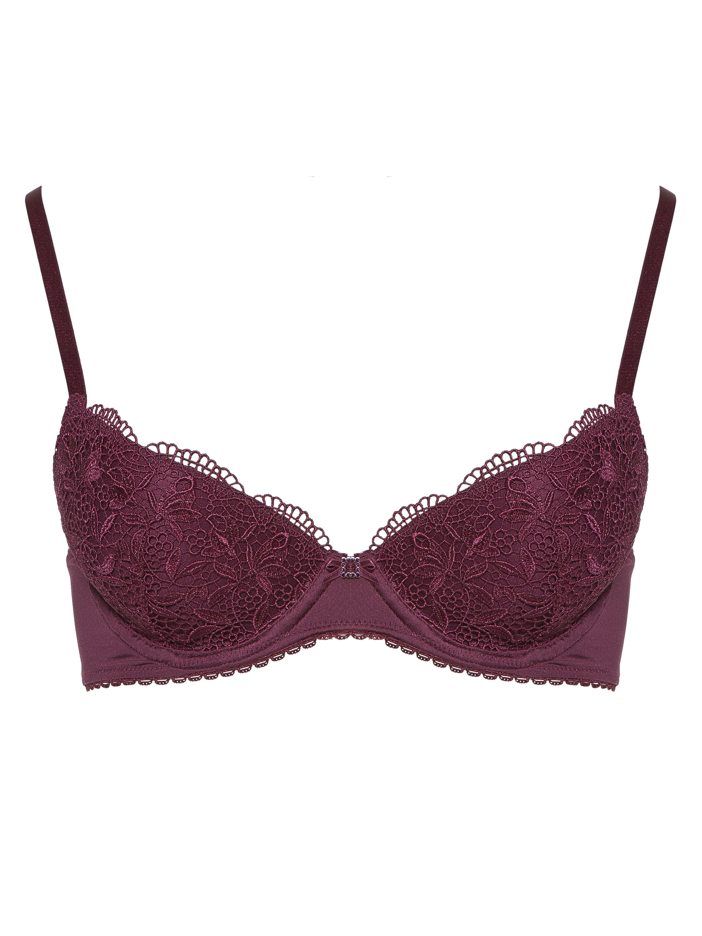 Бюстгальтер push-up Бургунди MOU-11985 | фото 3