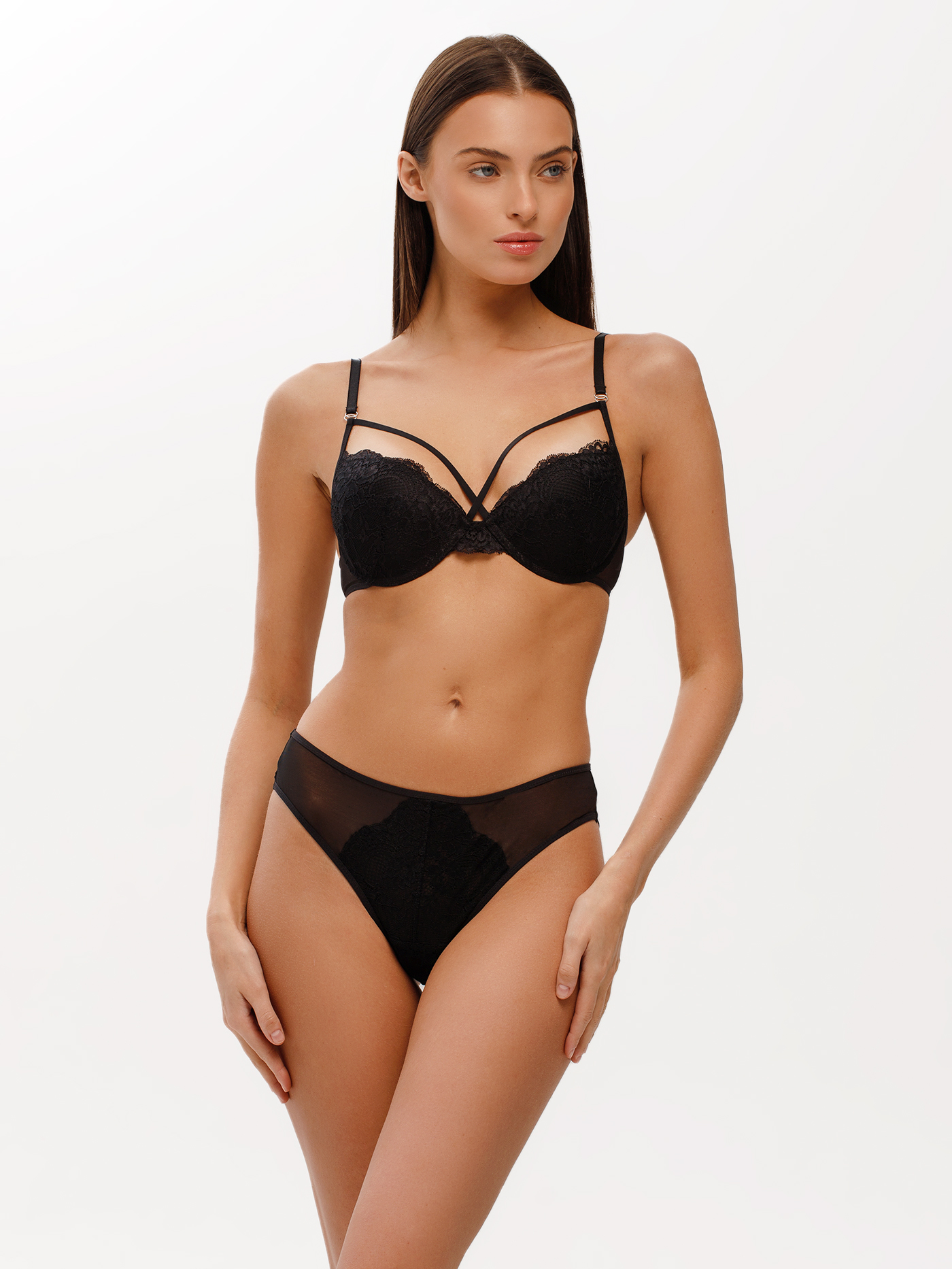 Бюстгальтер push-up Черный 2858F1138 | фото 3