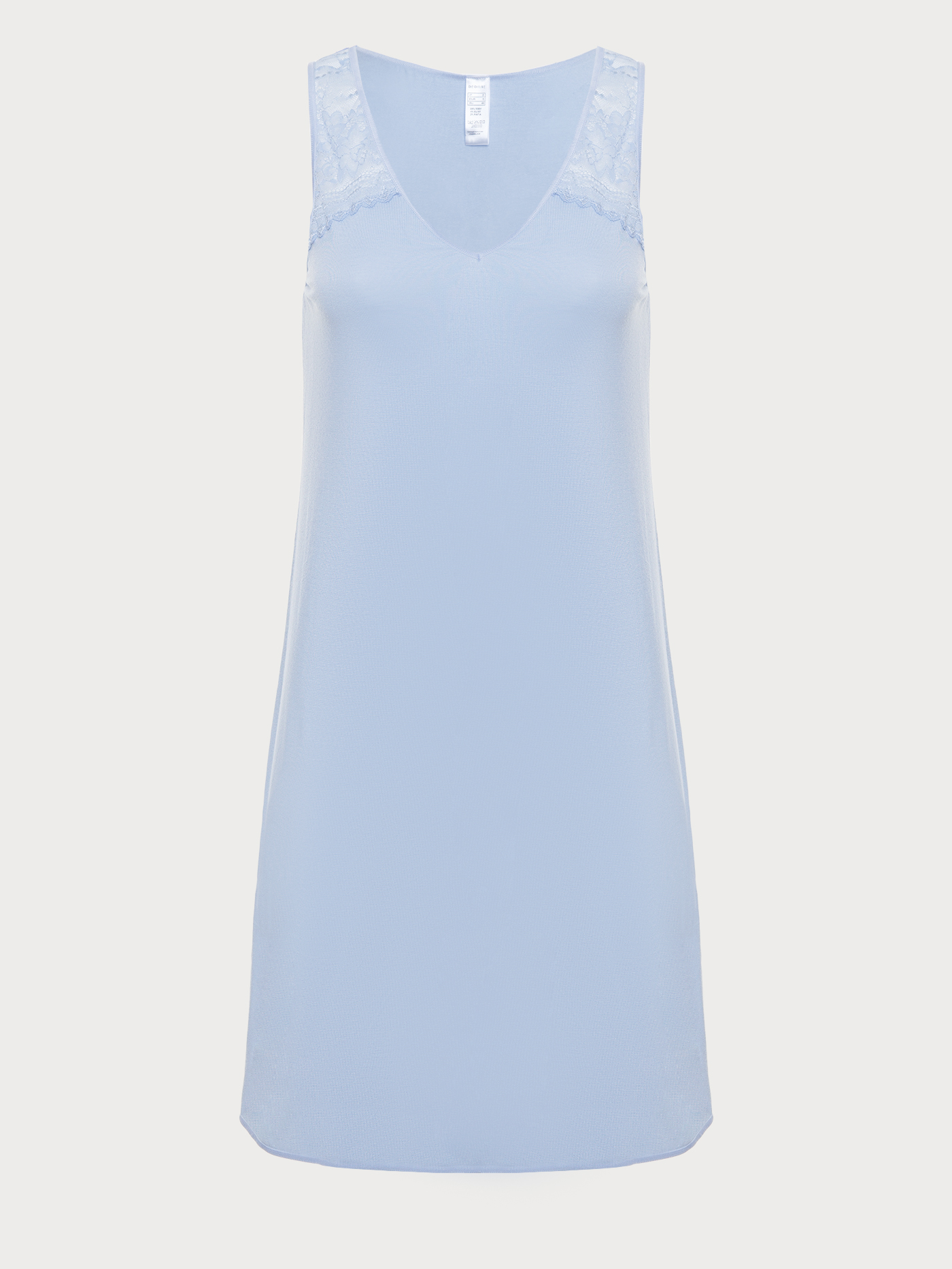 Сорочка на бретелях Сиреневый 2999F3218 | фото 6