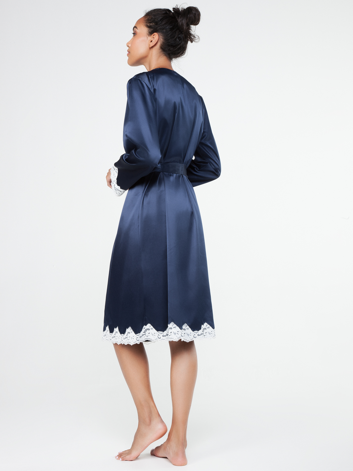 Халат Темно-синий 2234F3505_1 | фото 2