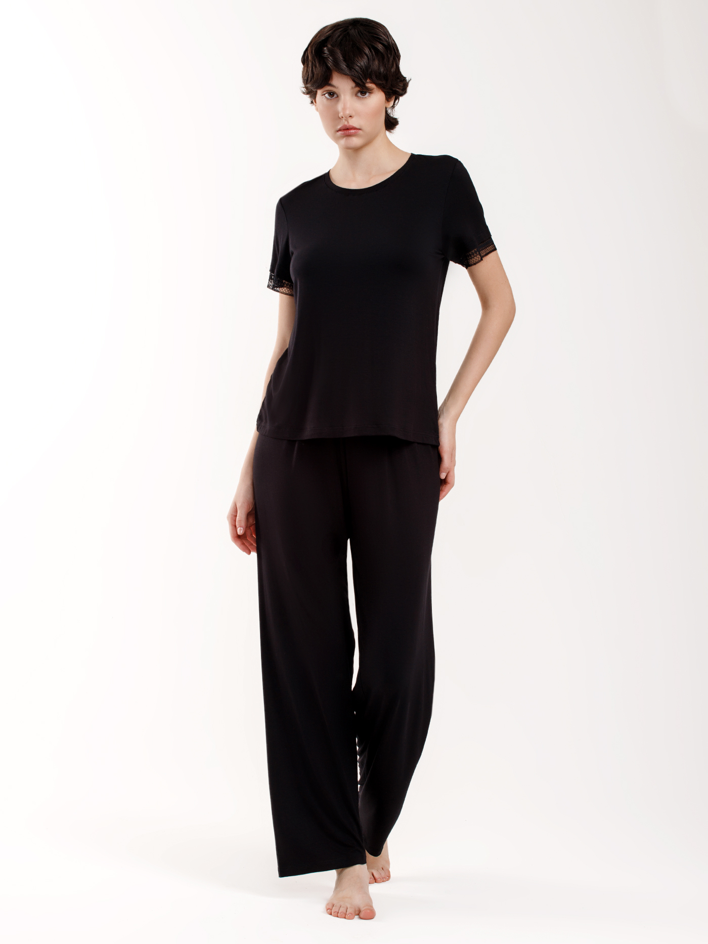 Футболка Черный 3017F3424 | фото 2