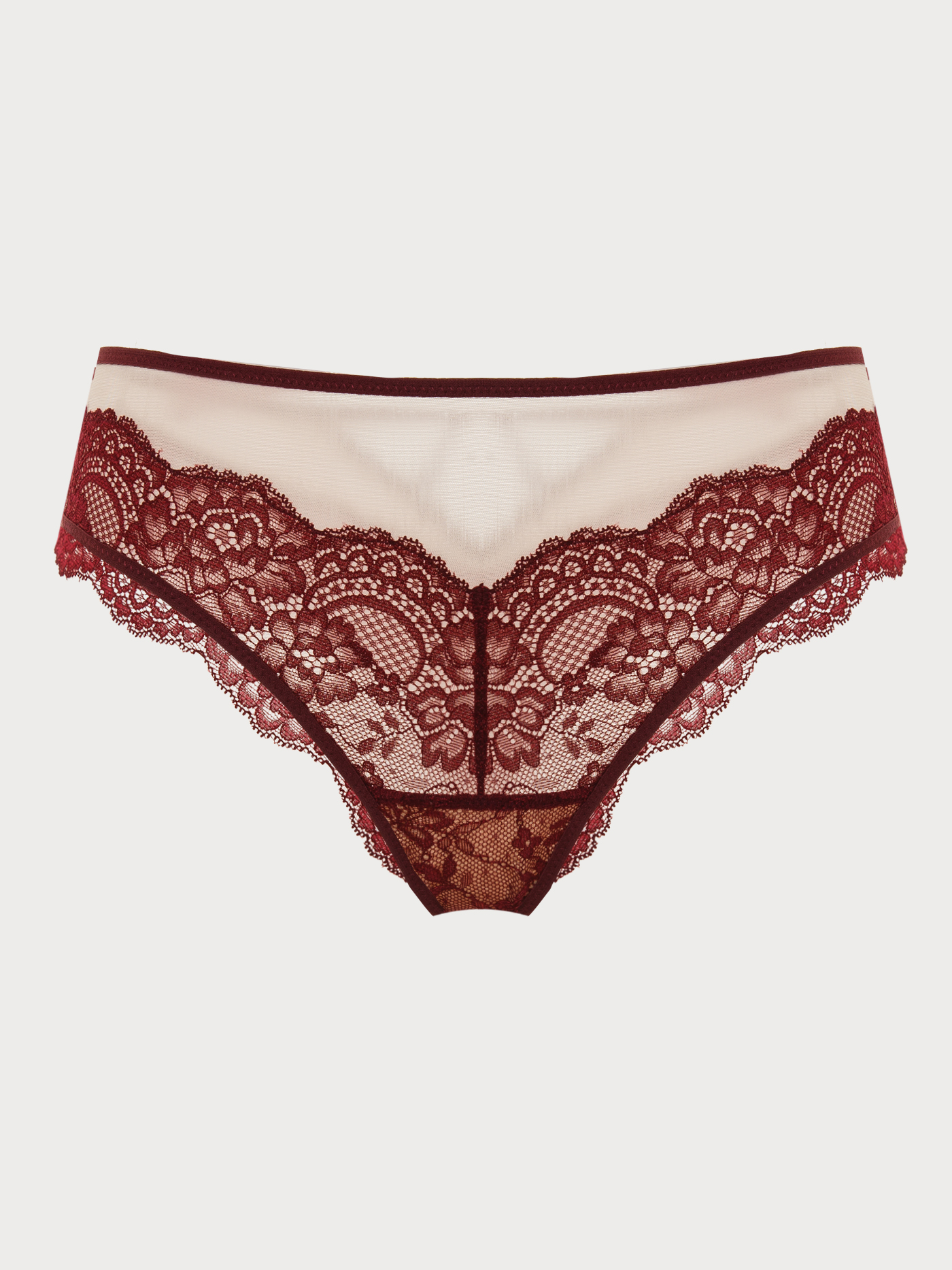 Трусы хипстер Бордовый 2858F2401 | фото 4