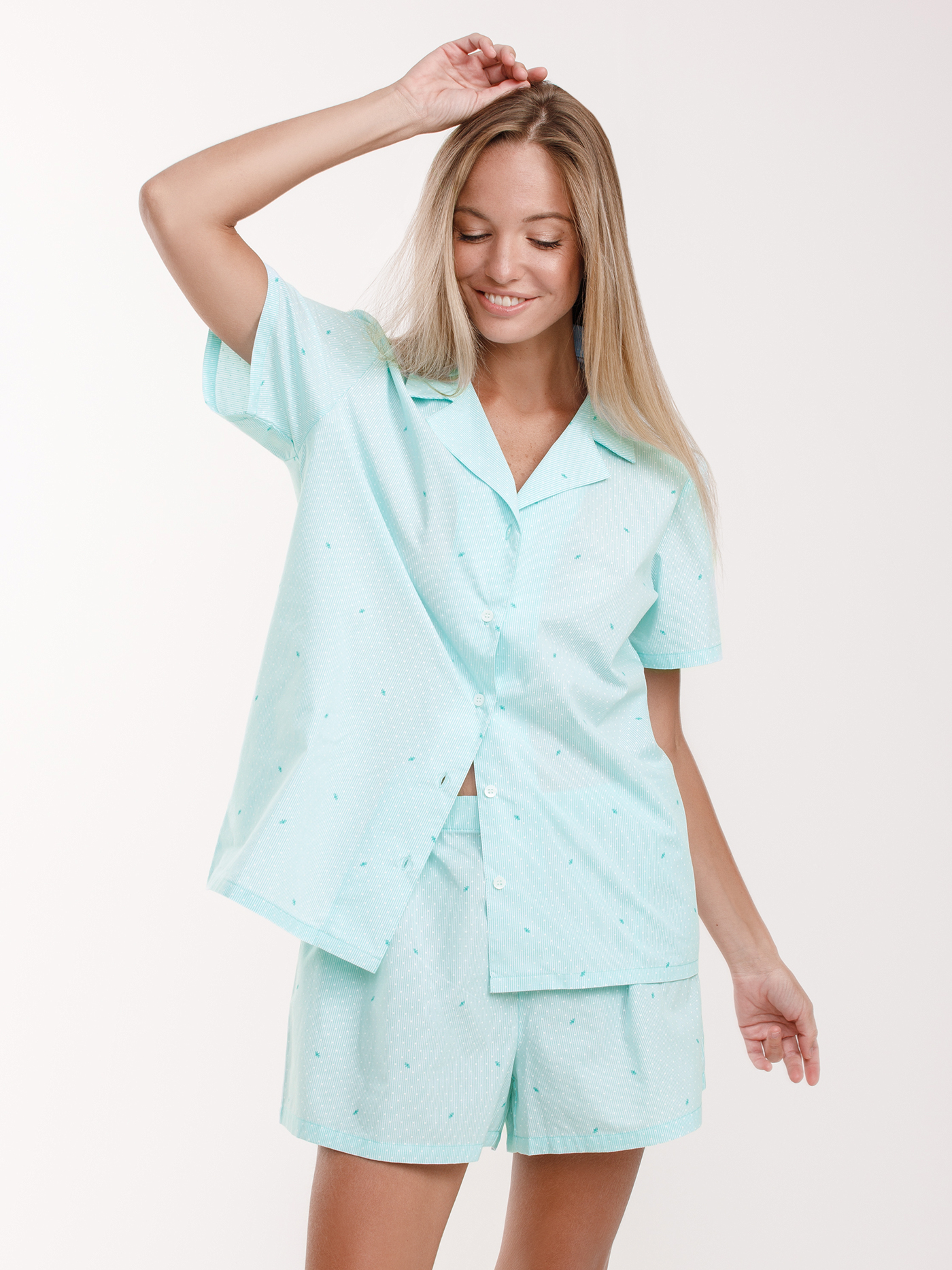 Пижамный топ Ментоловый SMC-03 | фото 1