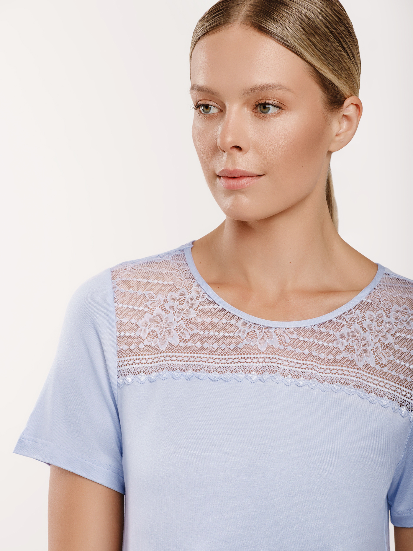 Футболка Сиреневый 2999F3424 | фото 8