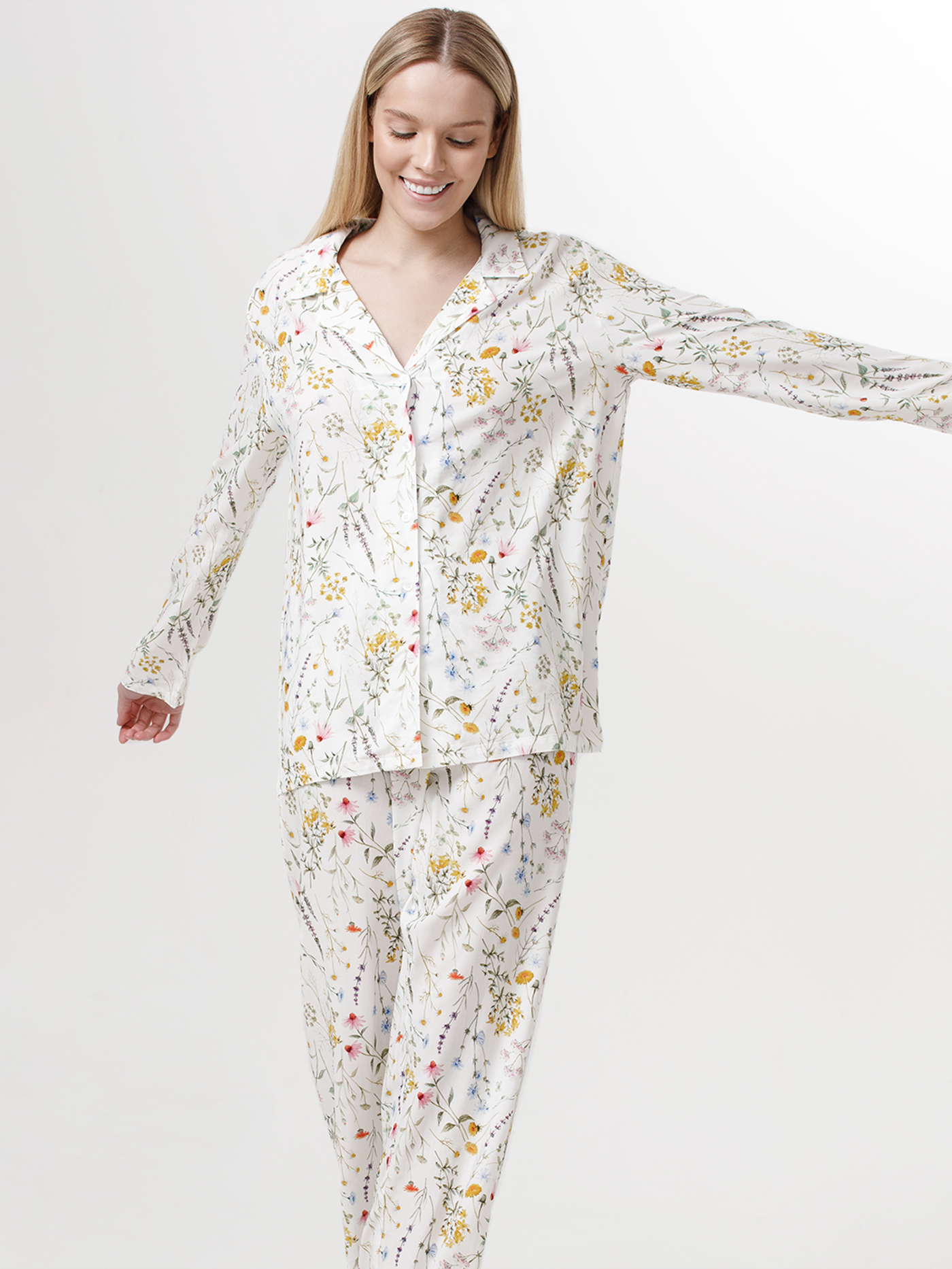 Рубашка Принт ботаника PAR-03 | фото 1