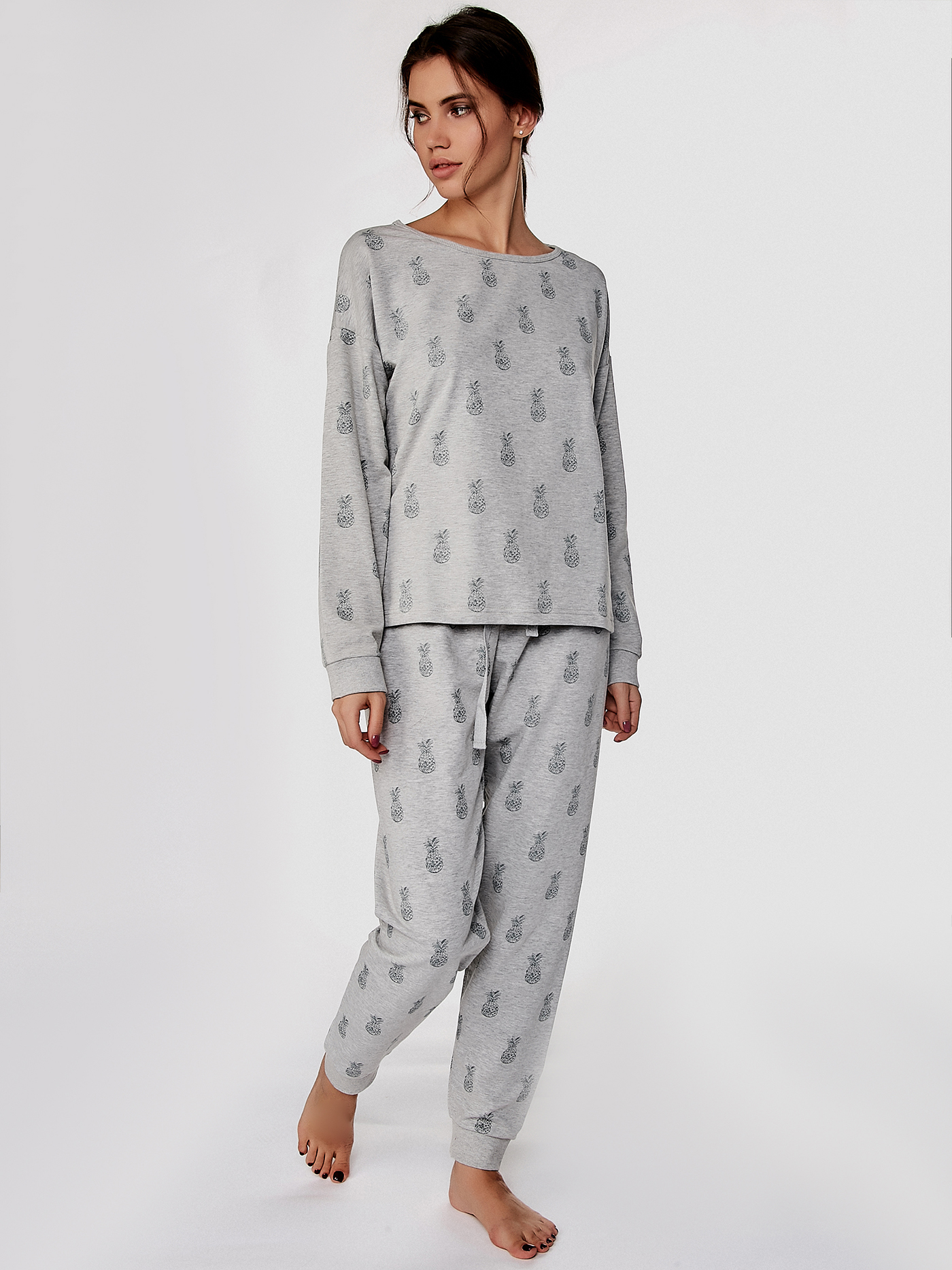 Брюки Принт ананасы FL-1 | фото 2