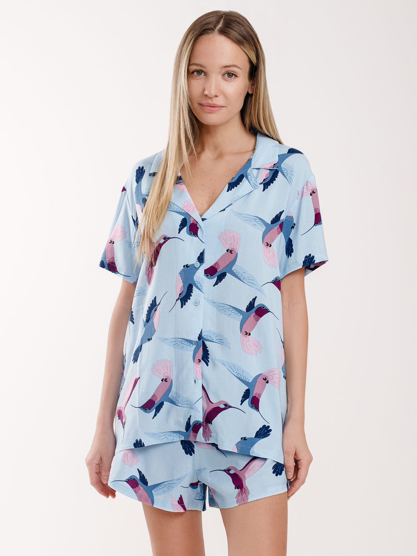 Пижамный топ Голубой PAR-04 | фото 1