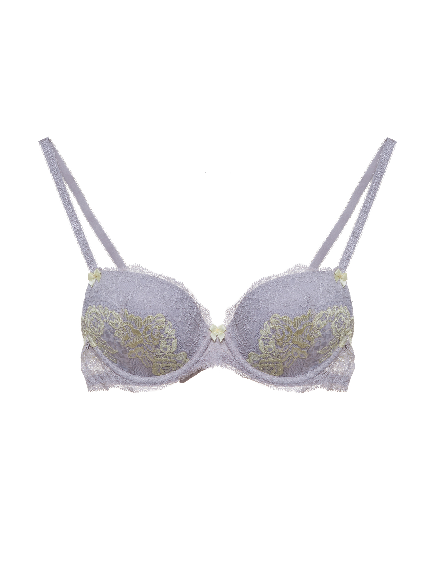 Бюстгальтер push-up Серый с желтым 2415F1123 | фото 3