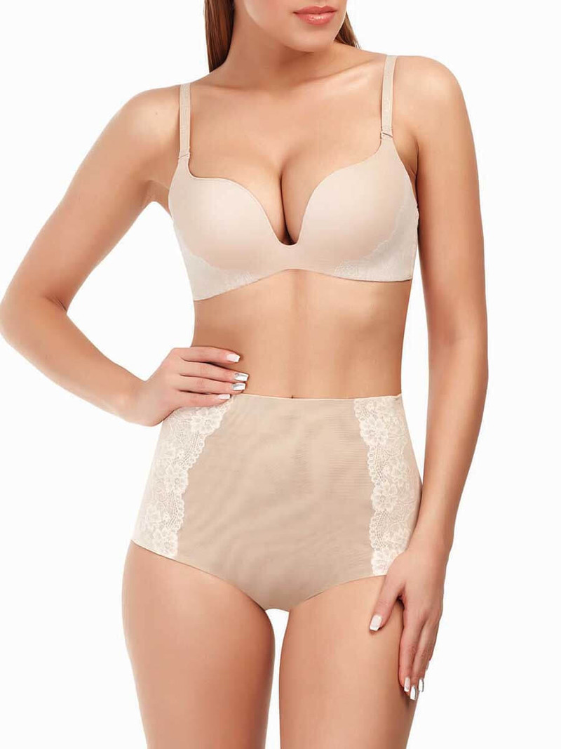 Бюстгальтер double push-up Бежевый S7-0248 | фото 1