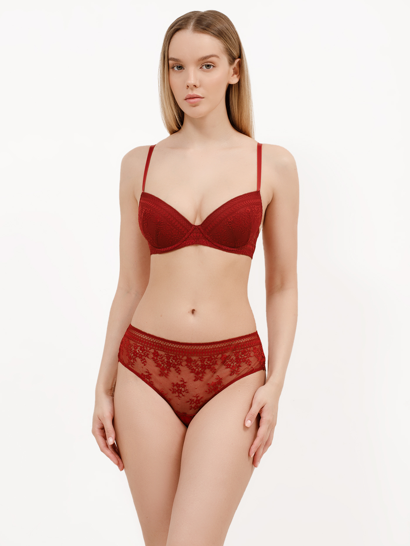 Бюстгальтер push-up Бордовый 3018F1125 | фото 2