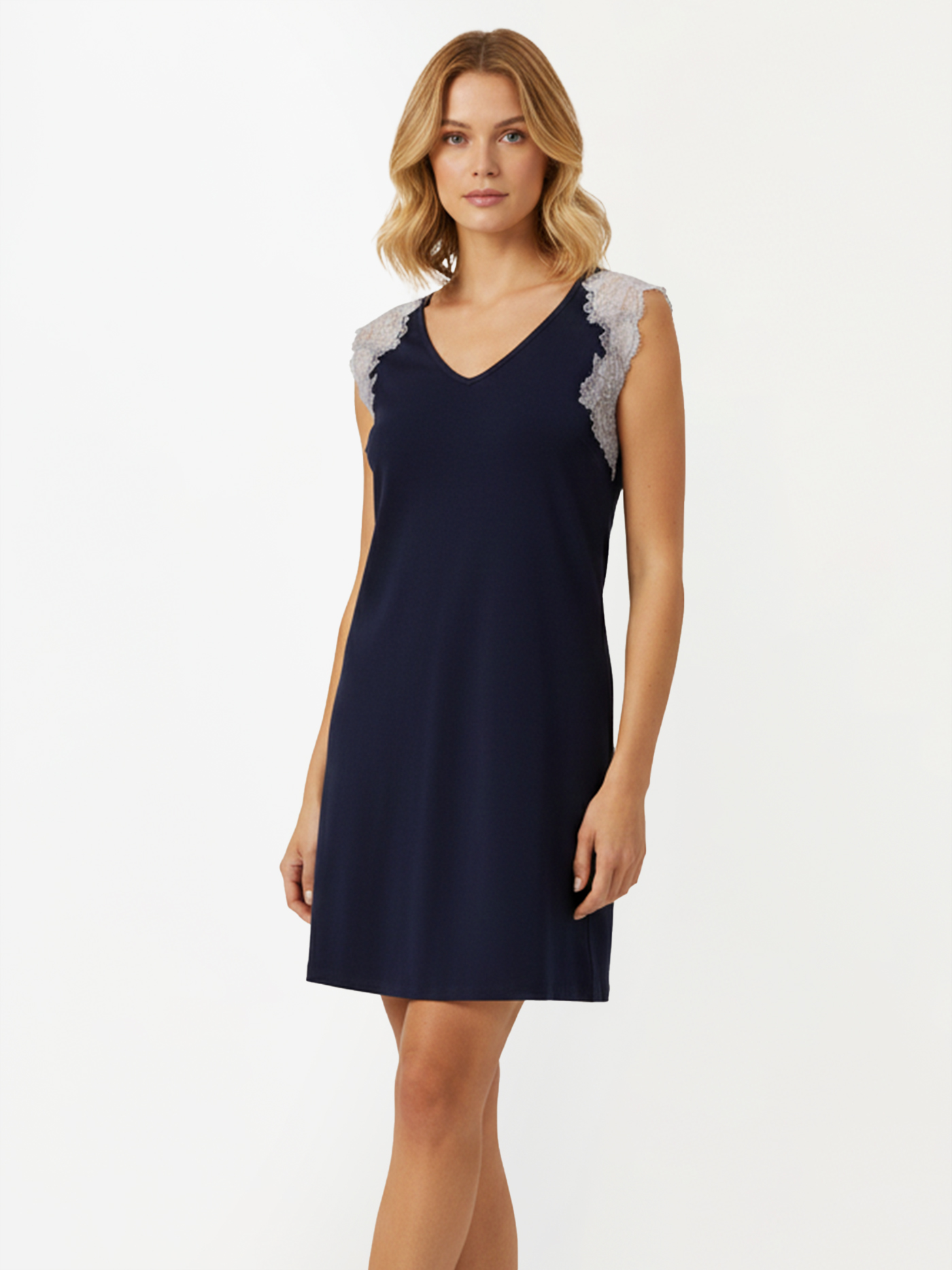 Сорочка короткая Синий 3072F3218_1 | фото 1