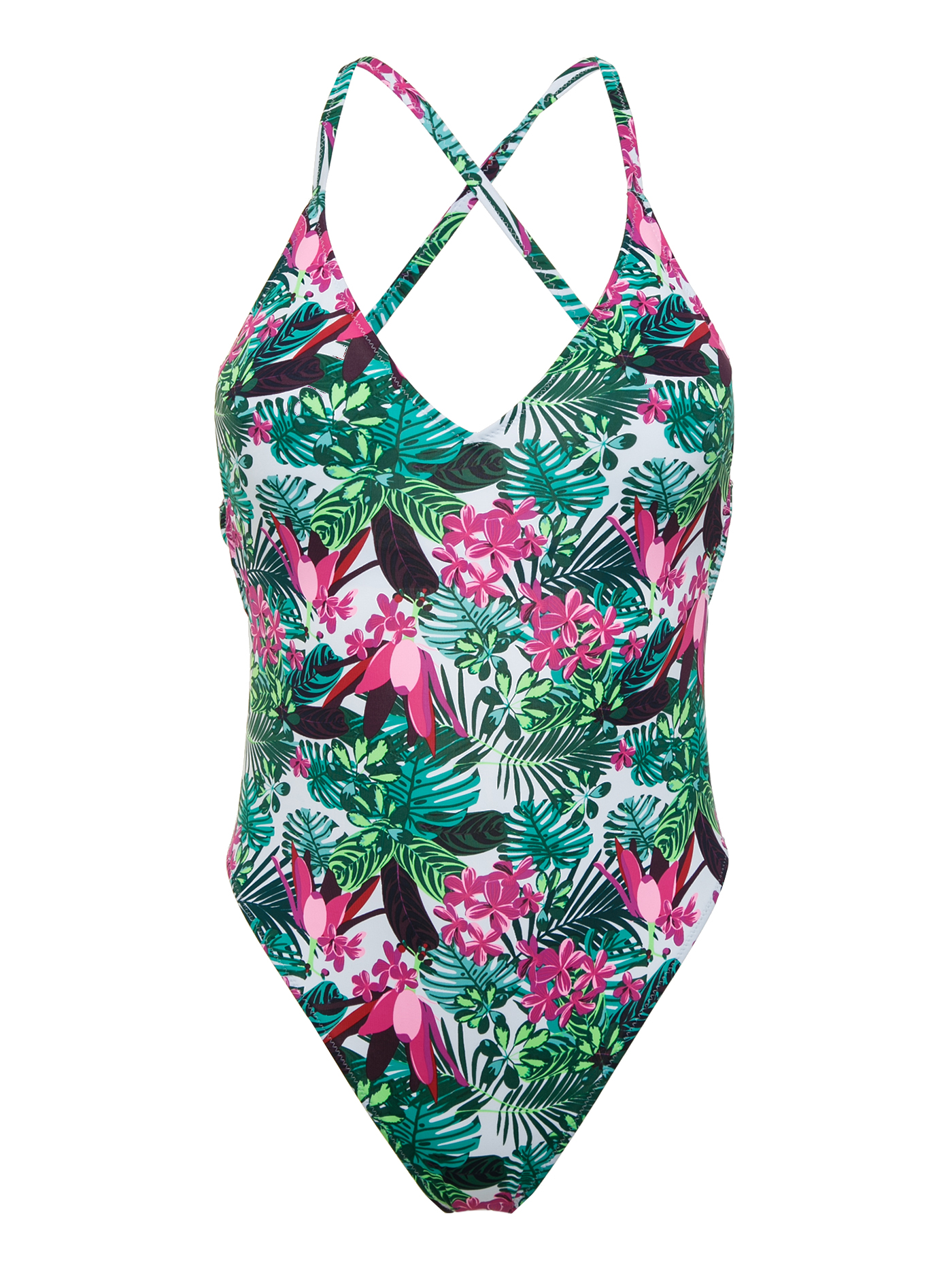 Купальник слитный с мягкой чашкой принт тропики 2665S4715_U | фото 2