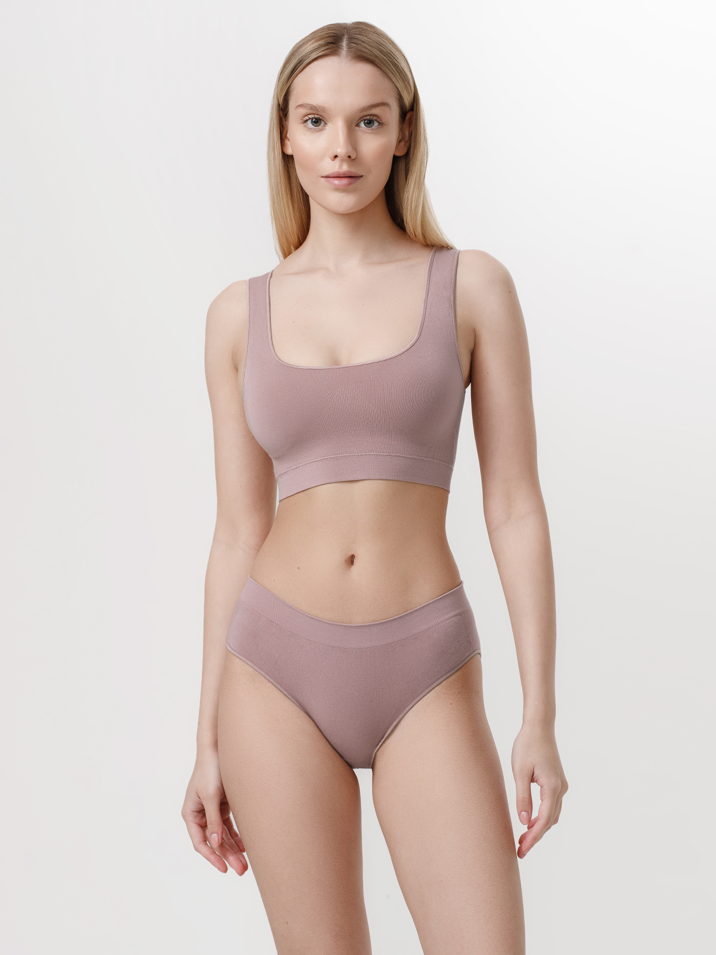 Бюстгальтер мягкий топ Коричневый DFN-480 | фото 1