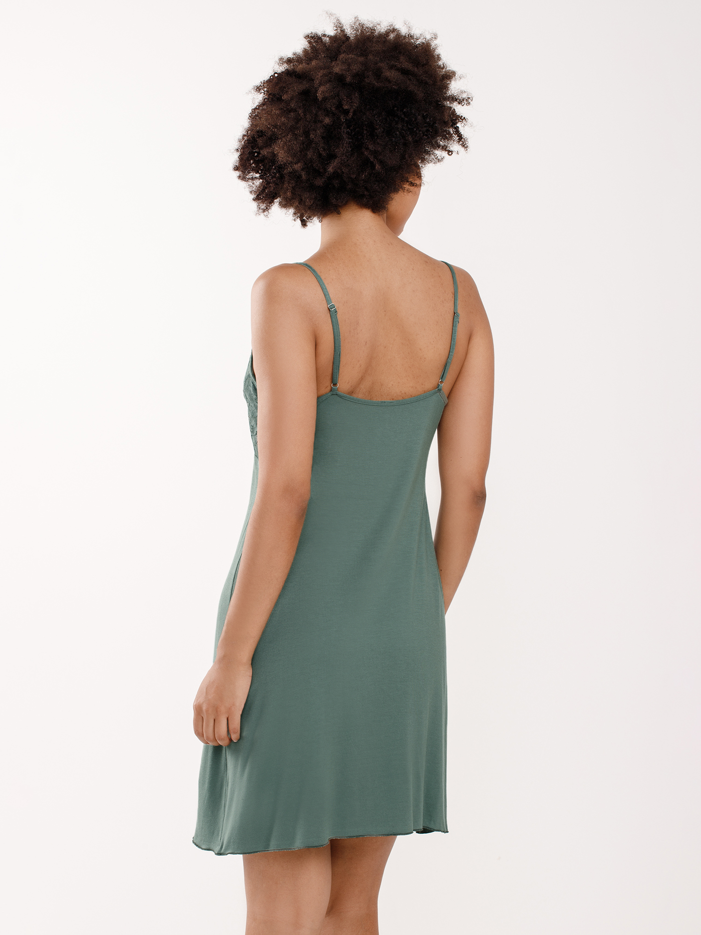 Сорочка на бретелях Шалфей 2912F3224 | фото 4