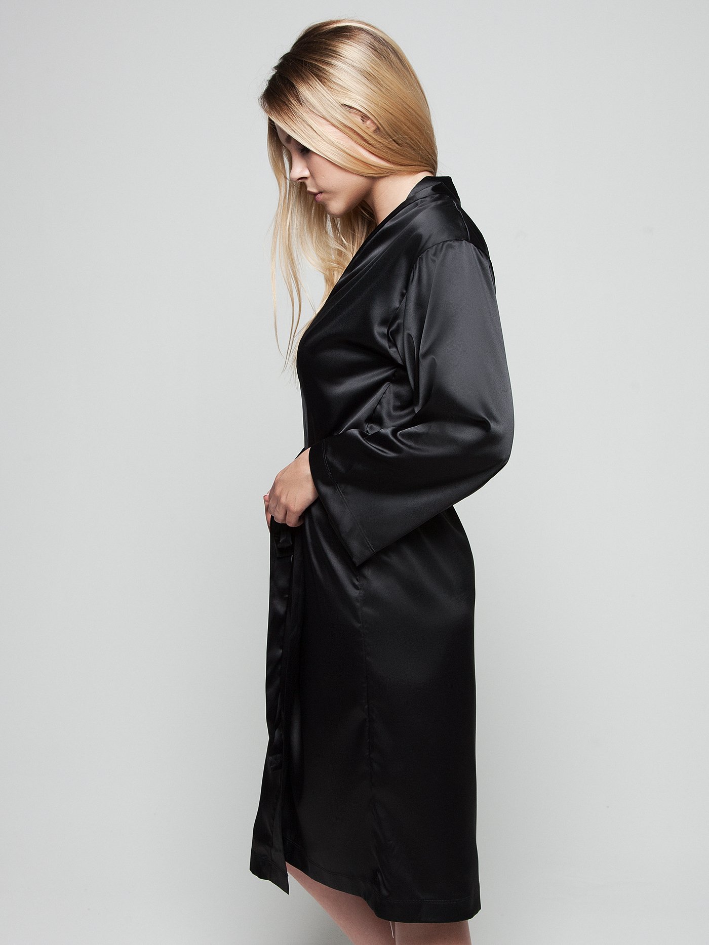 Халат Черный 1907F3505 | фото 2