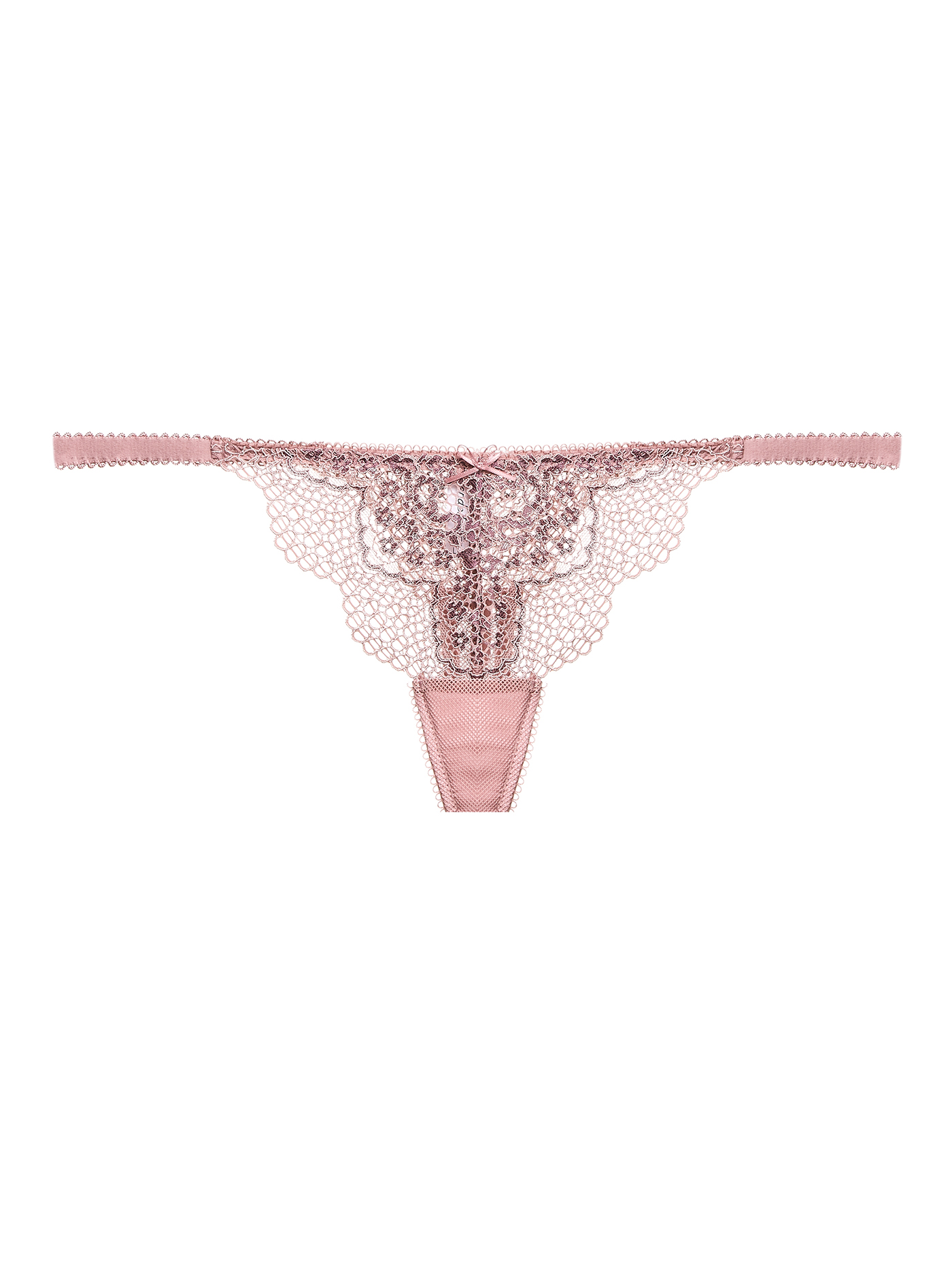 Трусы стринг Пудровый 2457F2113 | фото 3