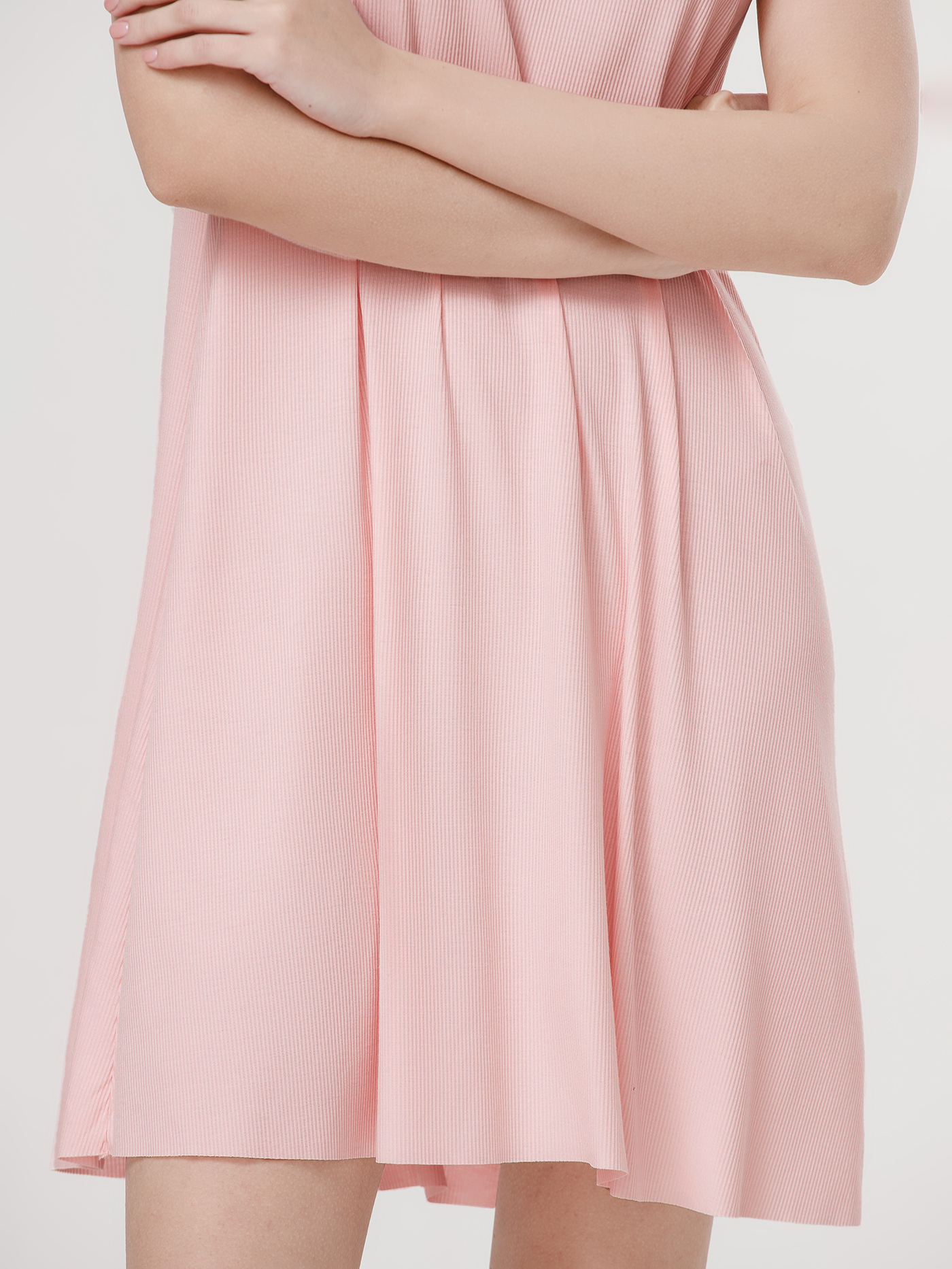 Сорочка на бретелях Пастельно-розовый 3001F3226L | фото 5