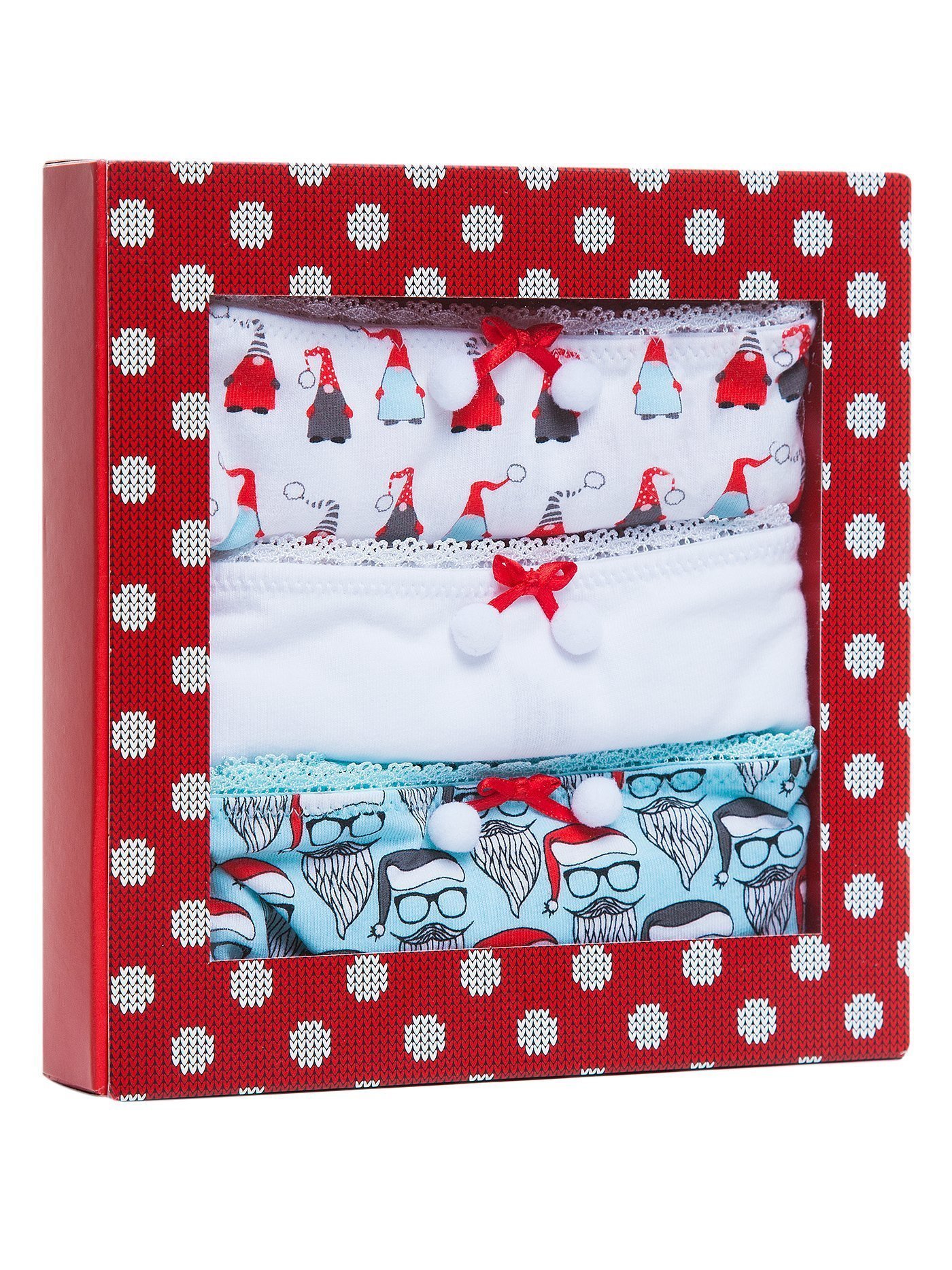 Трусы слип набор 3 шт. Принт новогодний BBA56N | фото 1