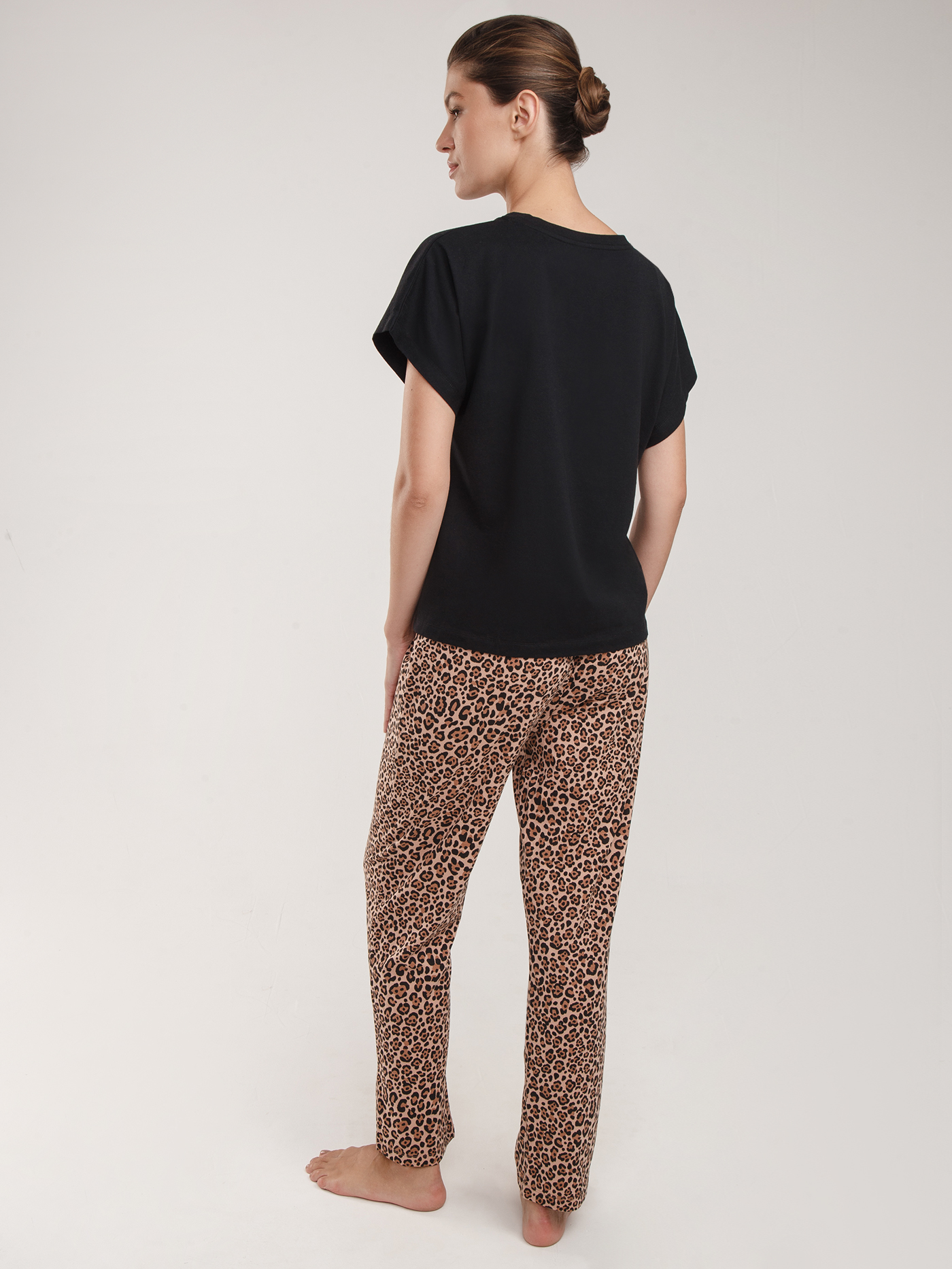 Брюки Принт леопард EJ-1 | фото 2