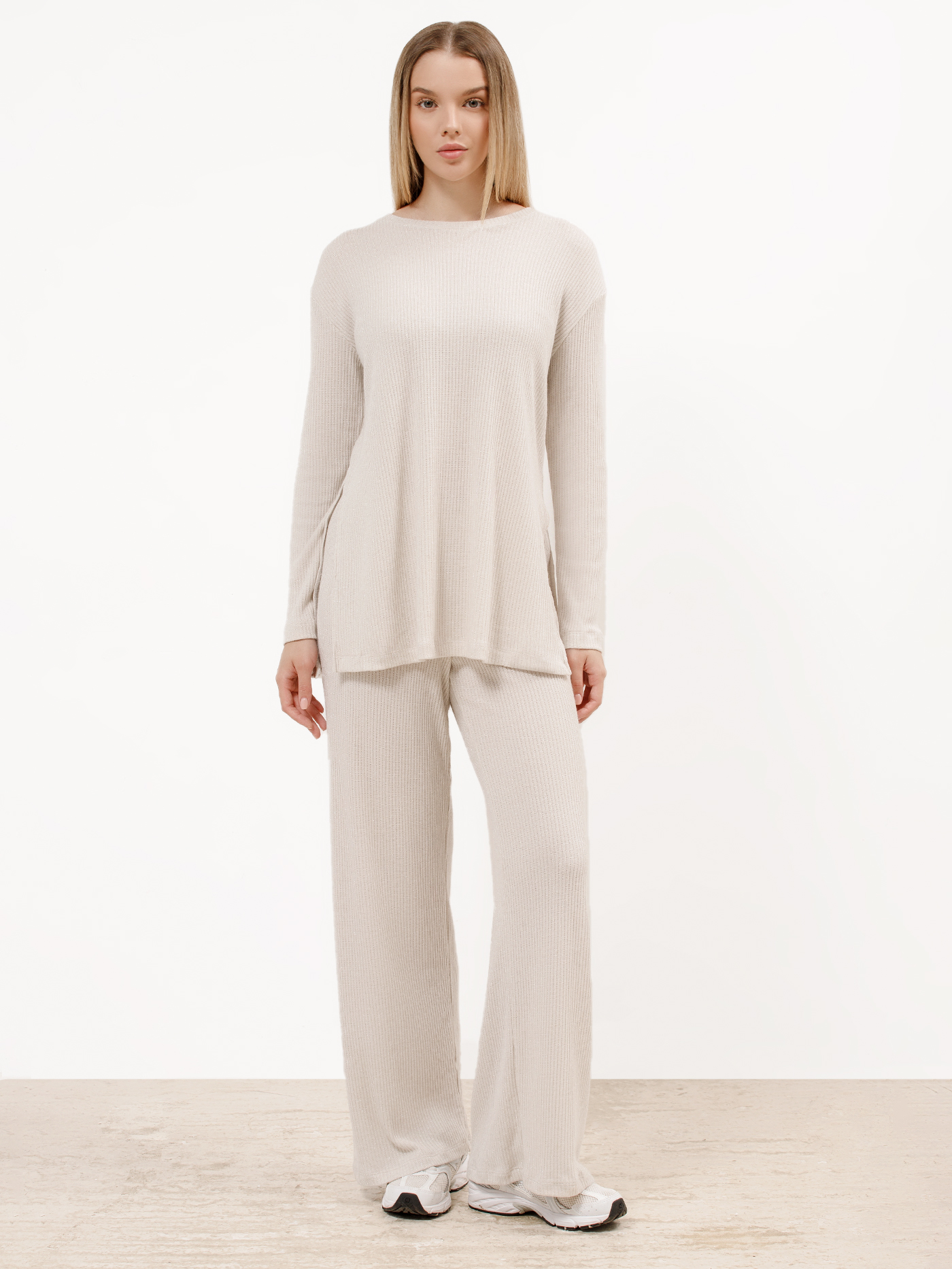 Лонгслив Молочный 3032F3435 | фото 1