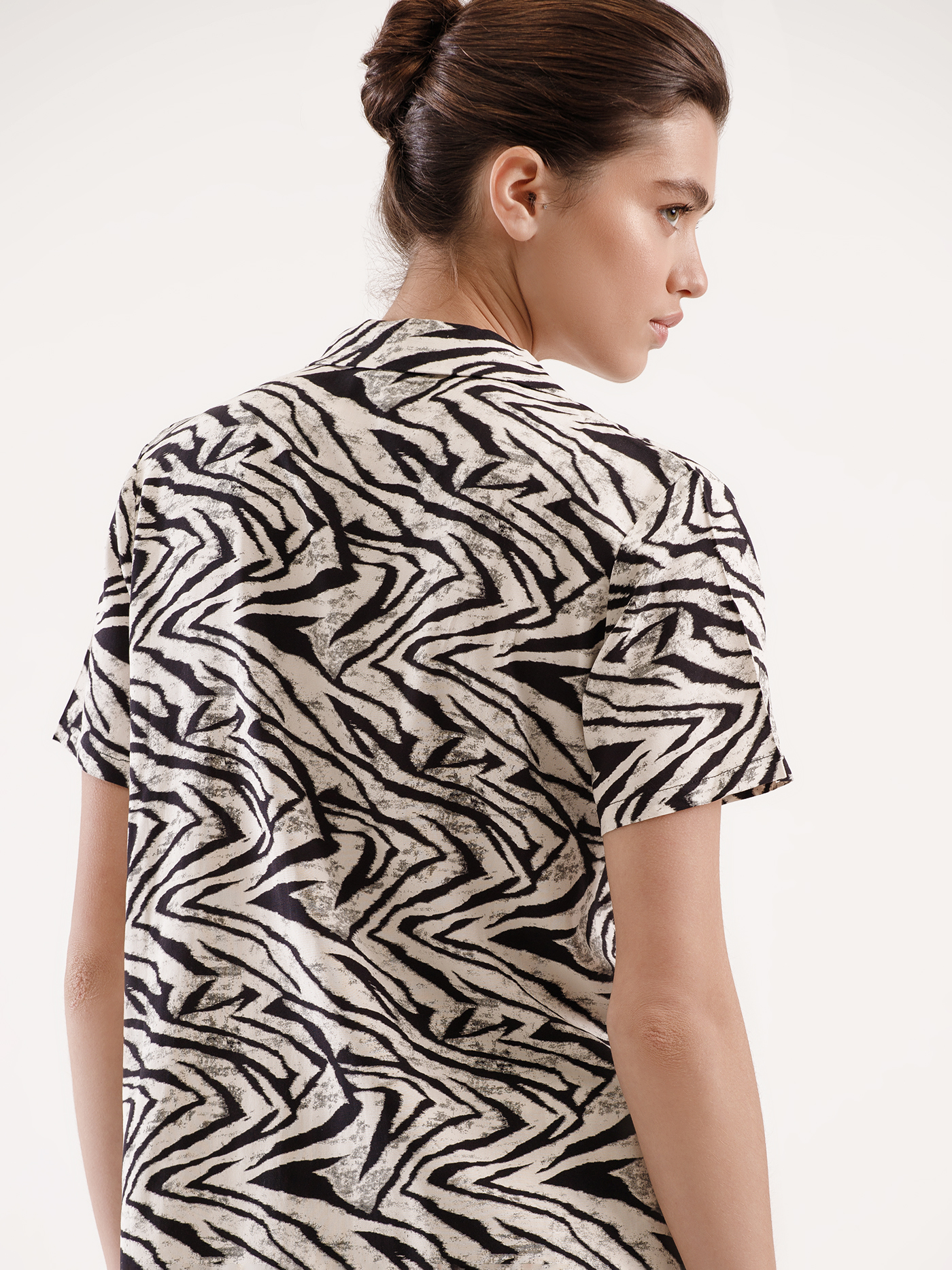 Пижамный топ Принт зебра PAR-04 | фото 3