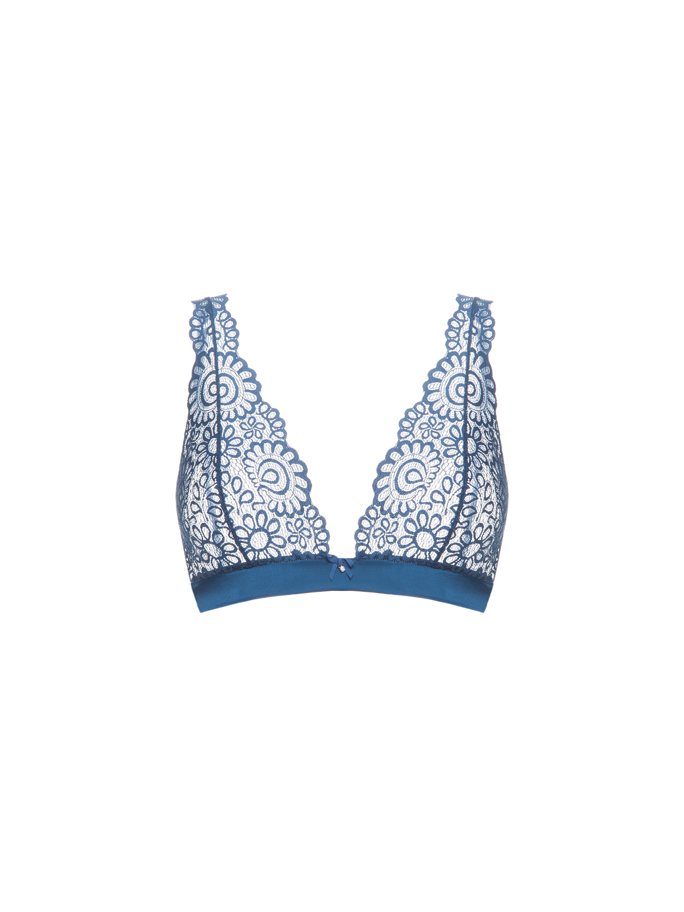 Бюстгальтер мягкий треугольник Морская волна 2009F1411 | фото 3