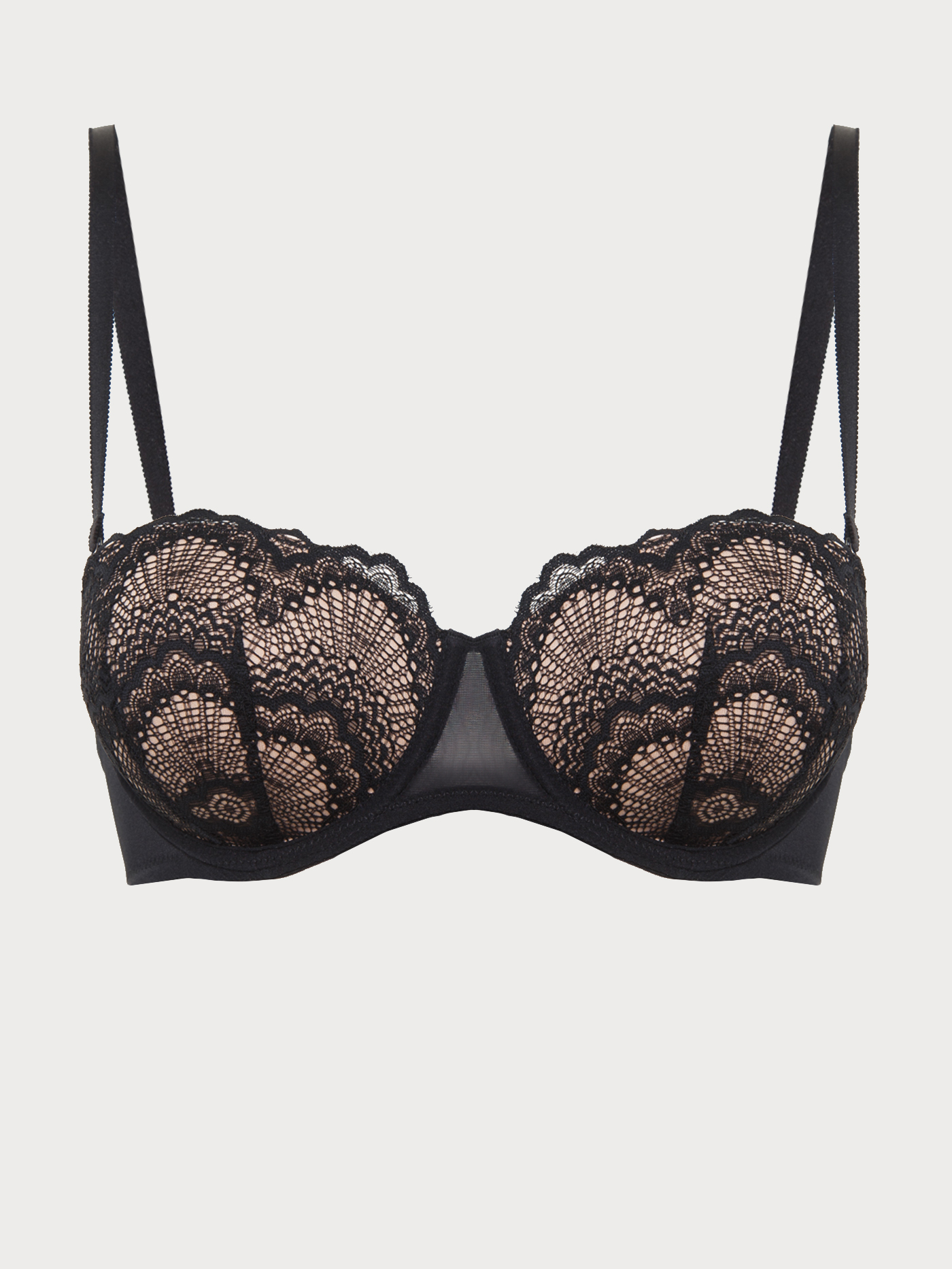 Бюстгальтер балконет push-up Черный 2775F1215 | фото 5