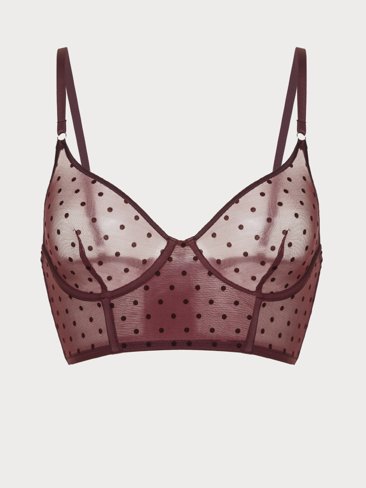 Бюстгальтер мягкий бюстье Бургунди 2925F1656 | фото 7