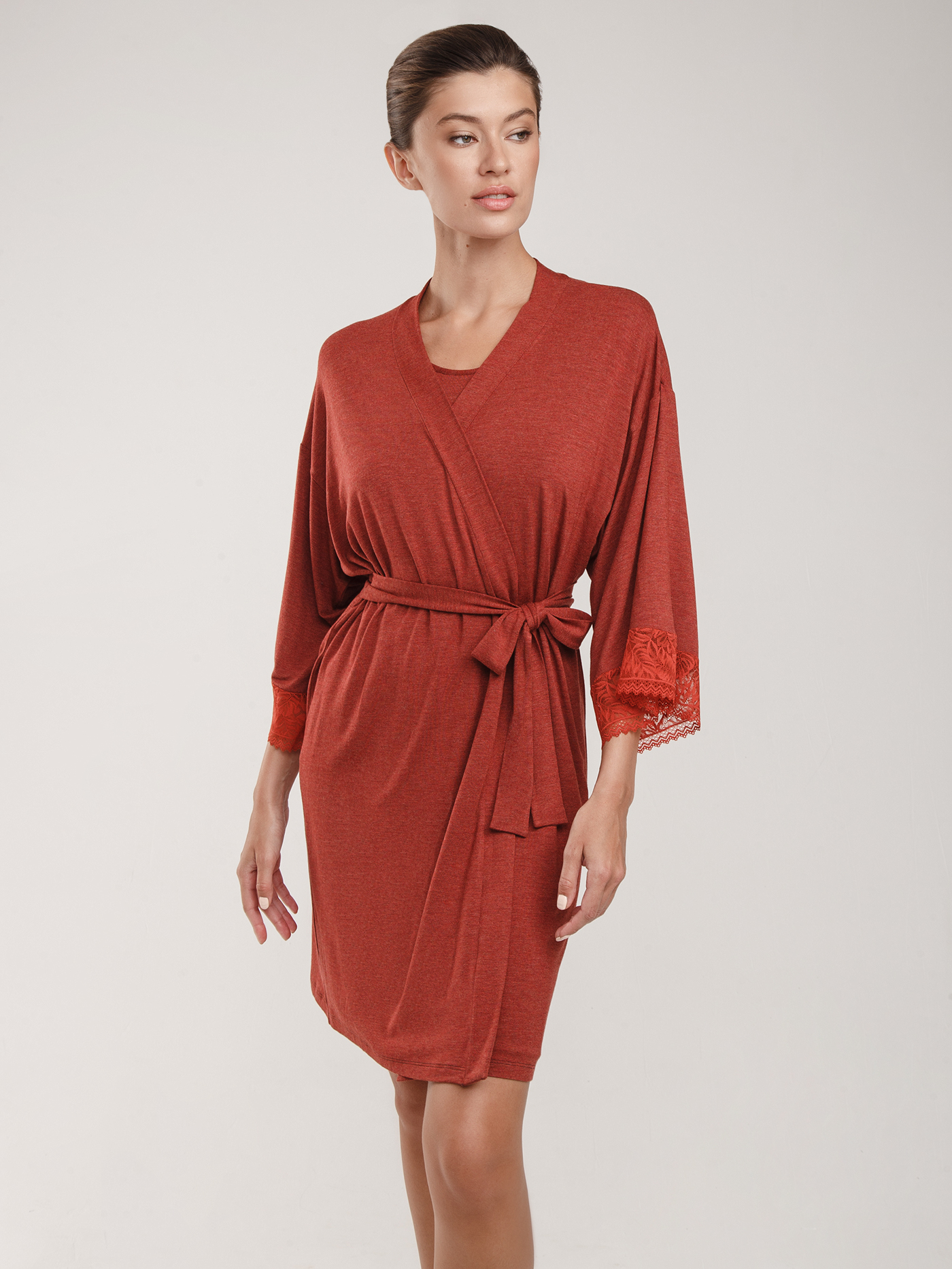 Халат Терракотовый 2855F3504L | фото 1